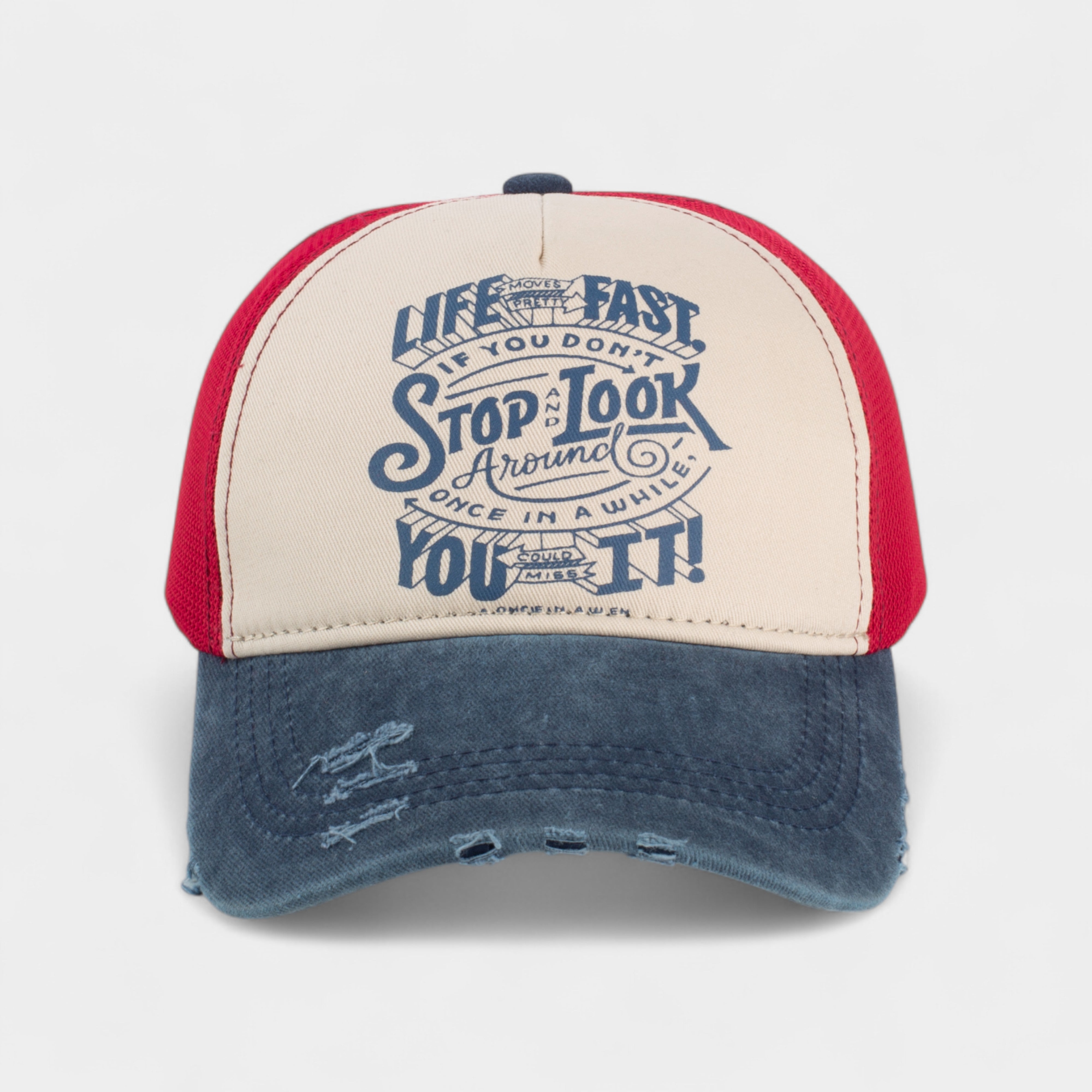 STOP LOOK TRUCKER HAT