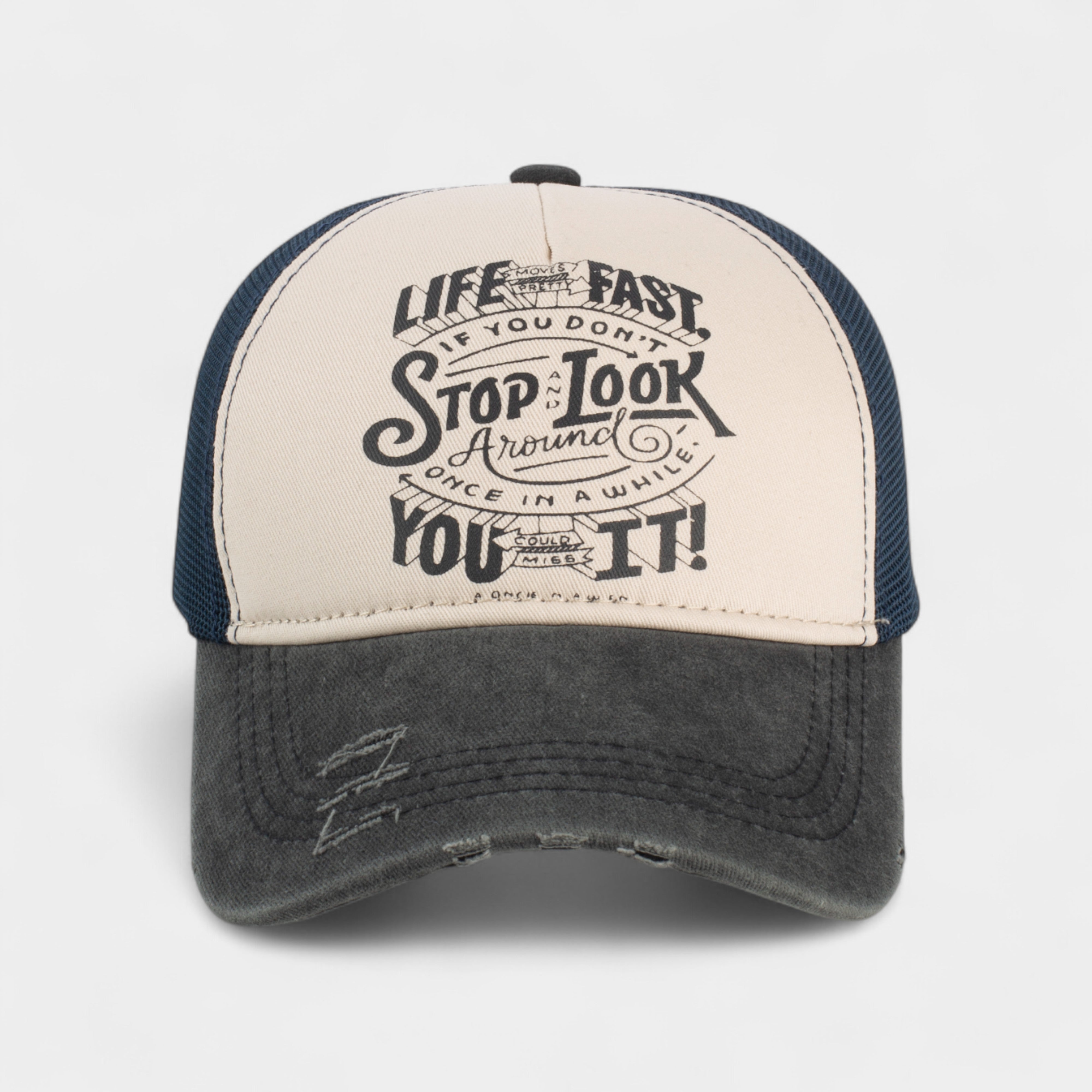 STOP LOOK TRUCKER HAT