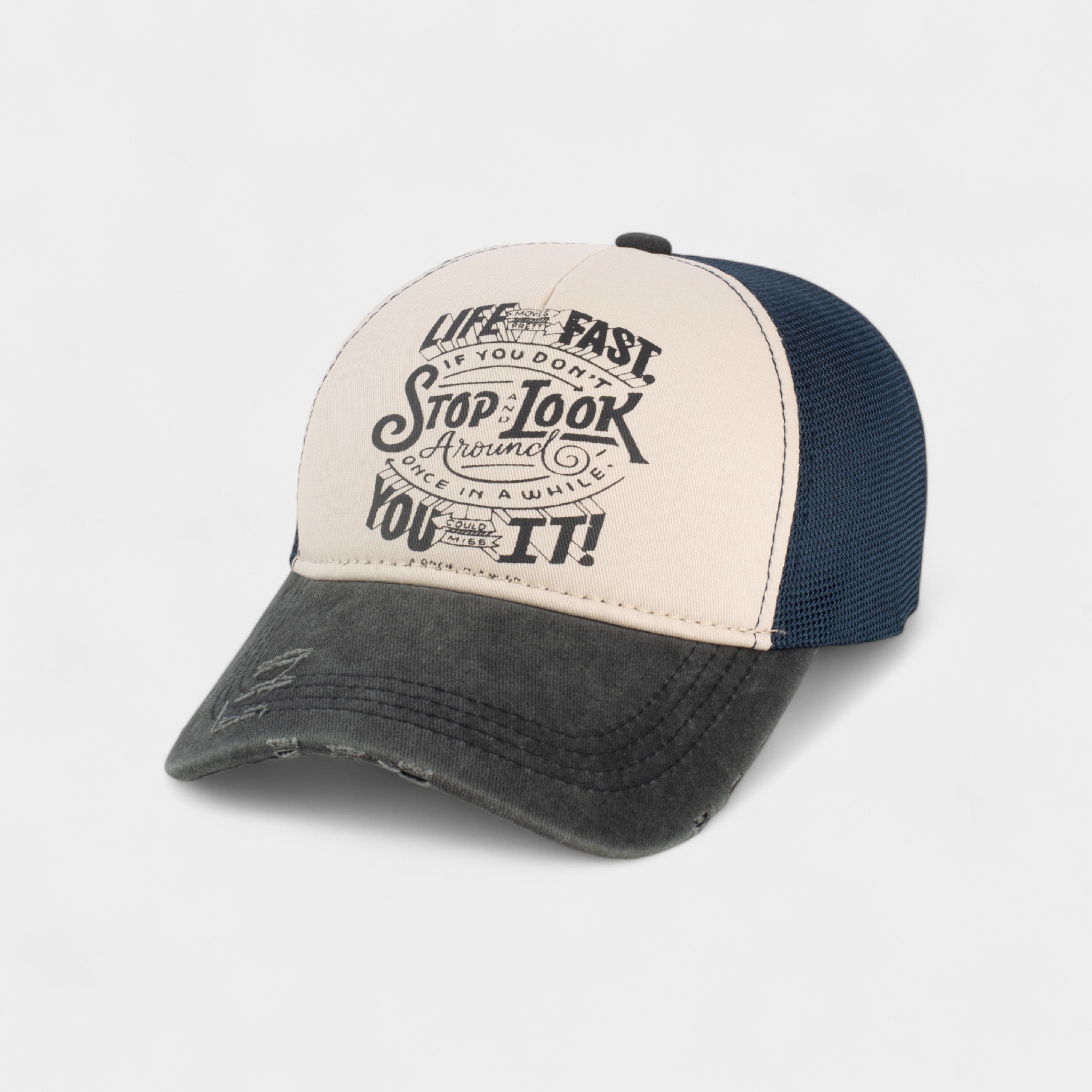STOP LOOK TRUCKER HAT