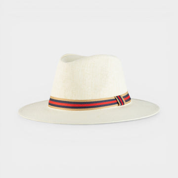ICONIC STRAW FEDORA HAT