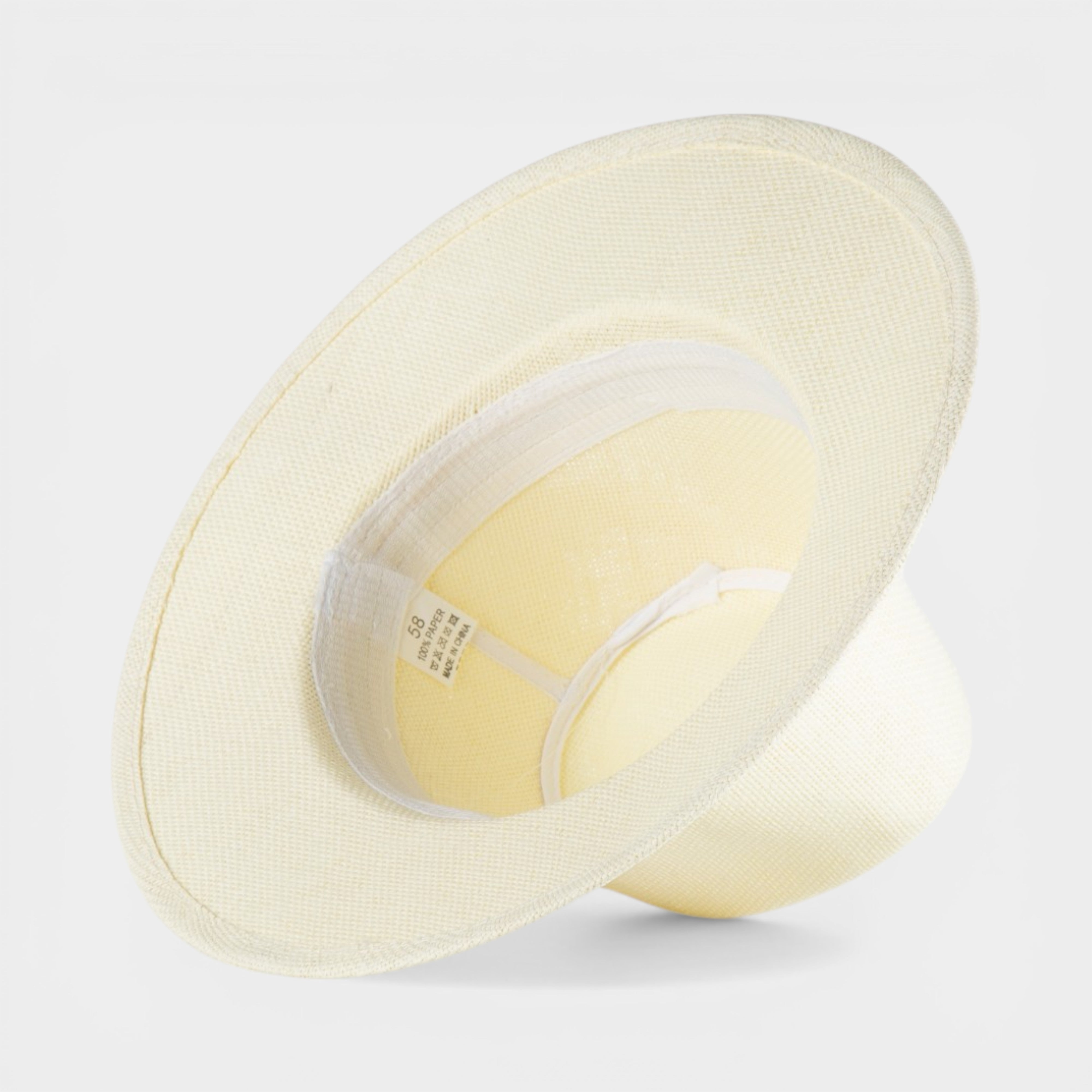 ICONIC STRAW FEDORA HAT