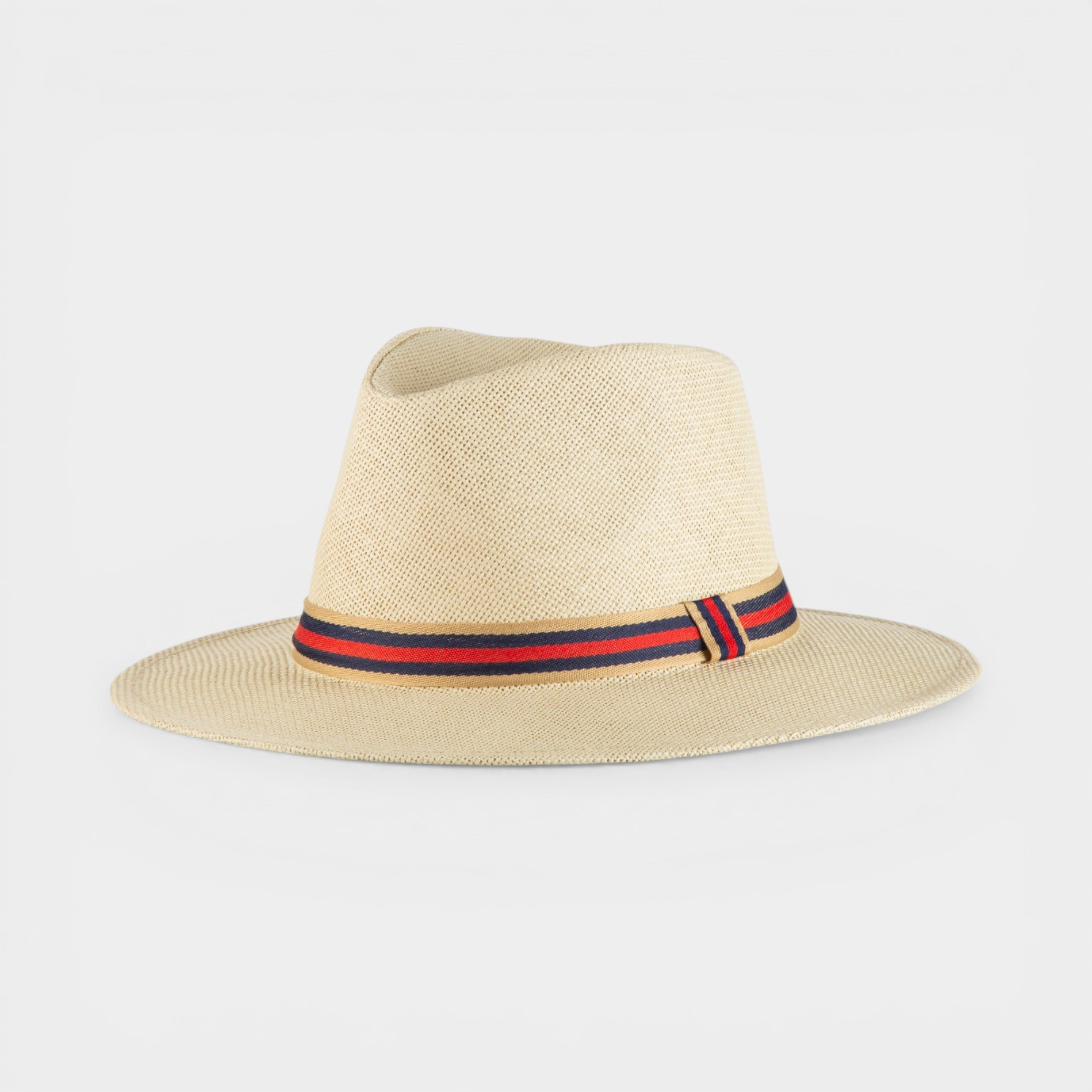 ICONIC STRAW FEDORA HAT