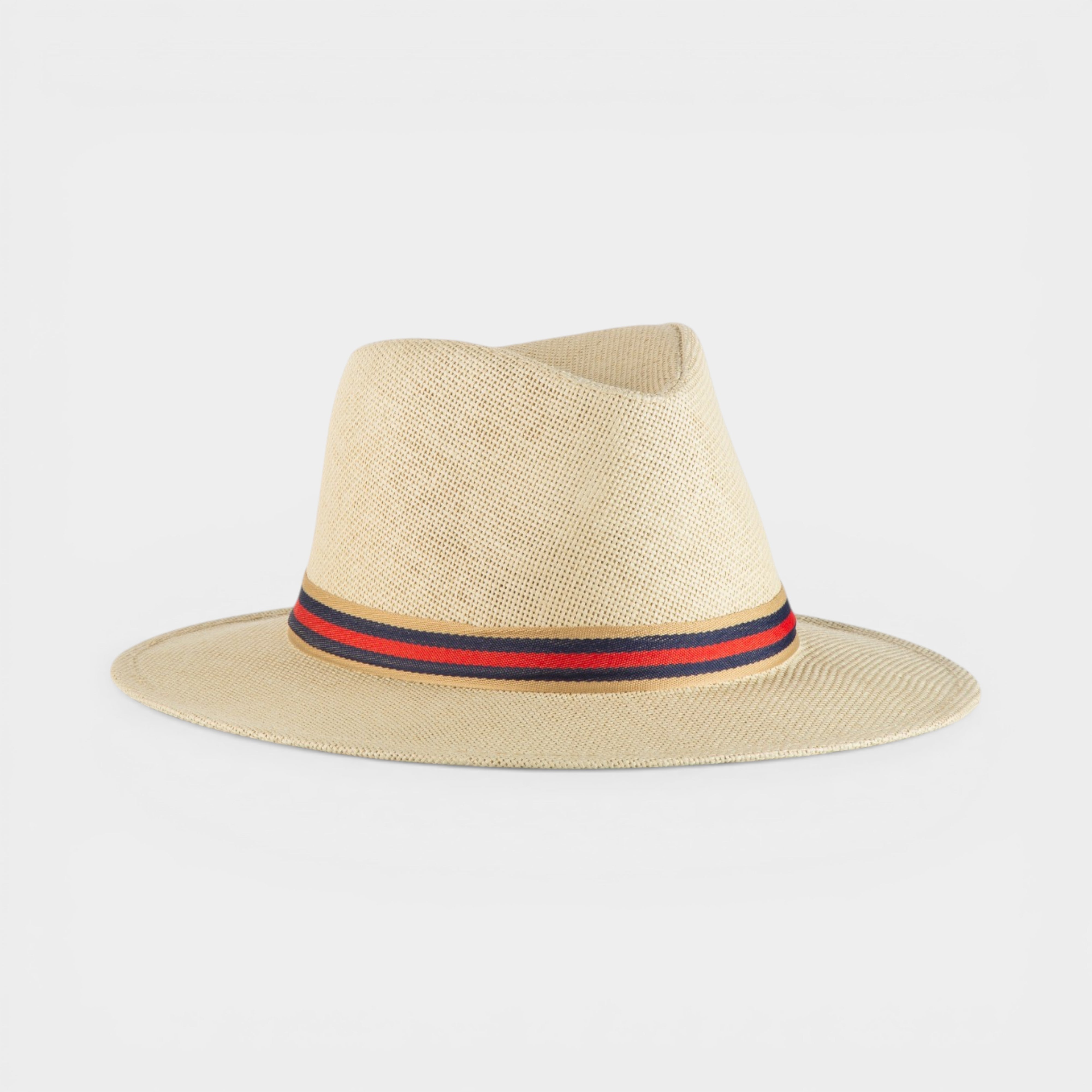 ICONIC STRAW FEDORA HAT