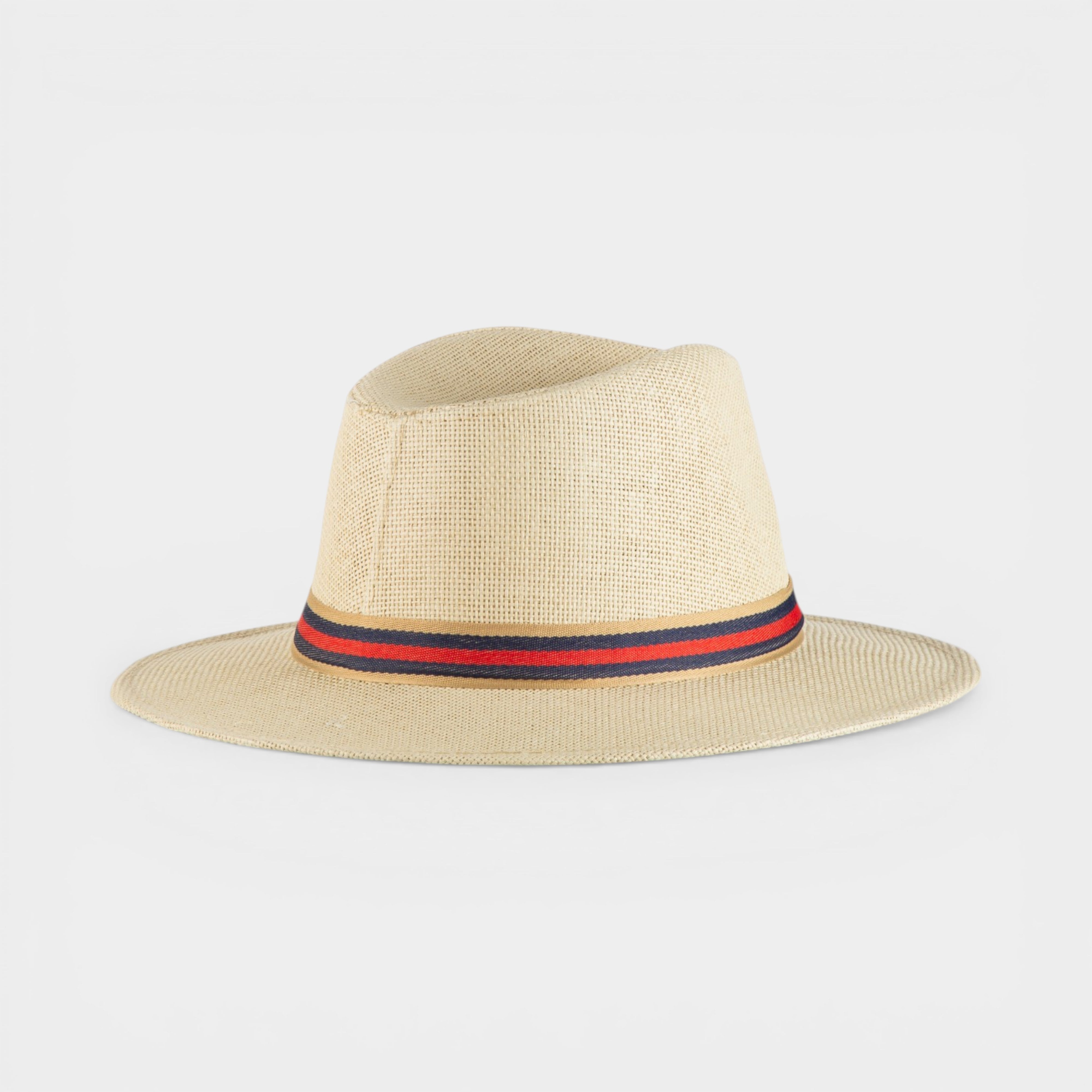 ICONIC STRAW FEDORA HAT