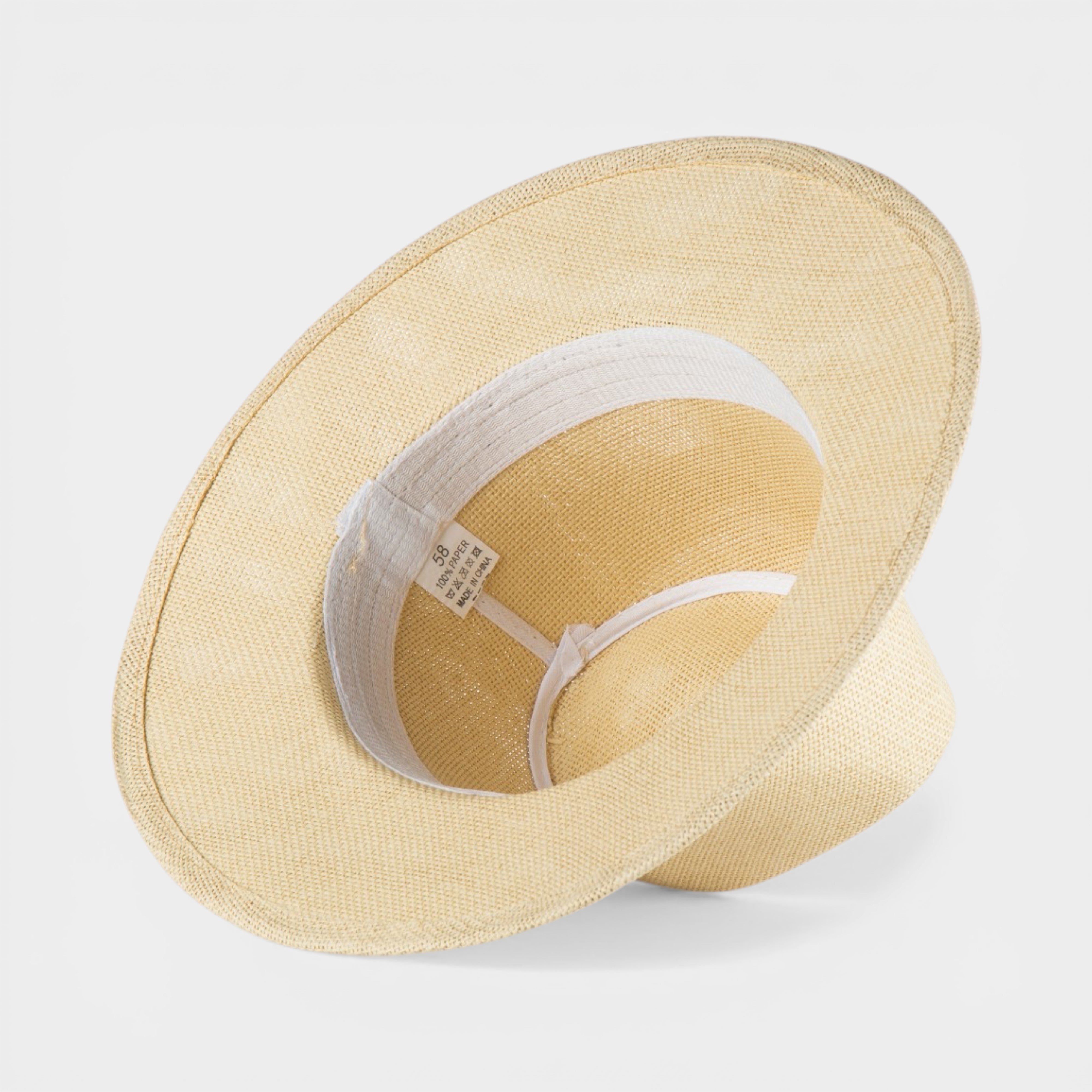 ICONIC STRAW FEDORA HAT