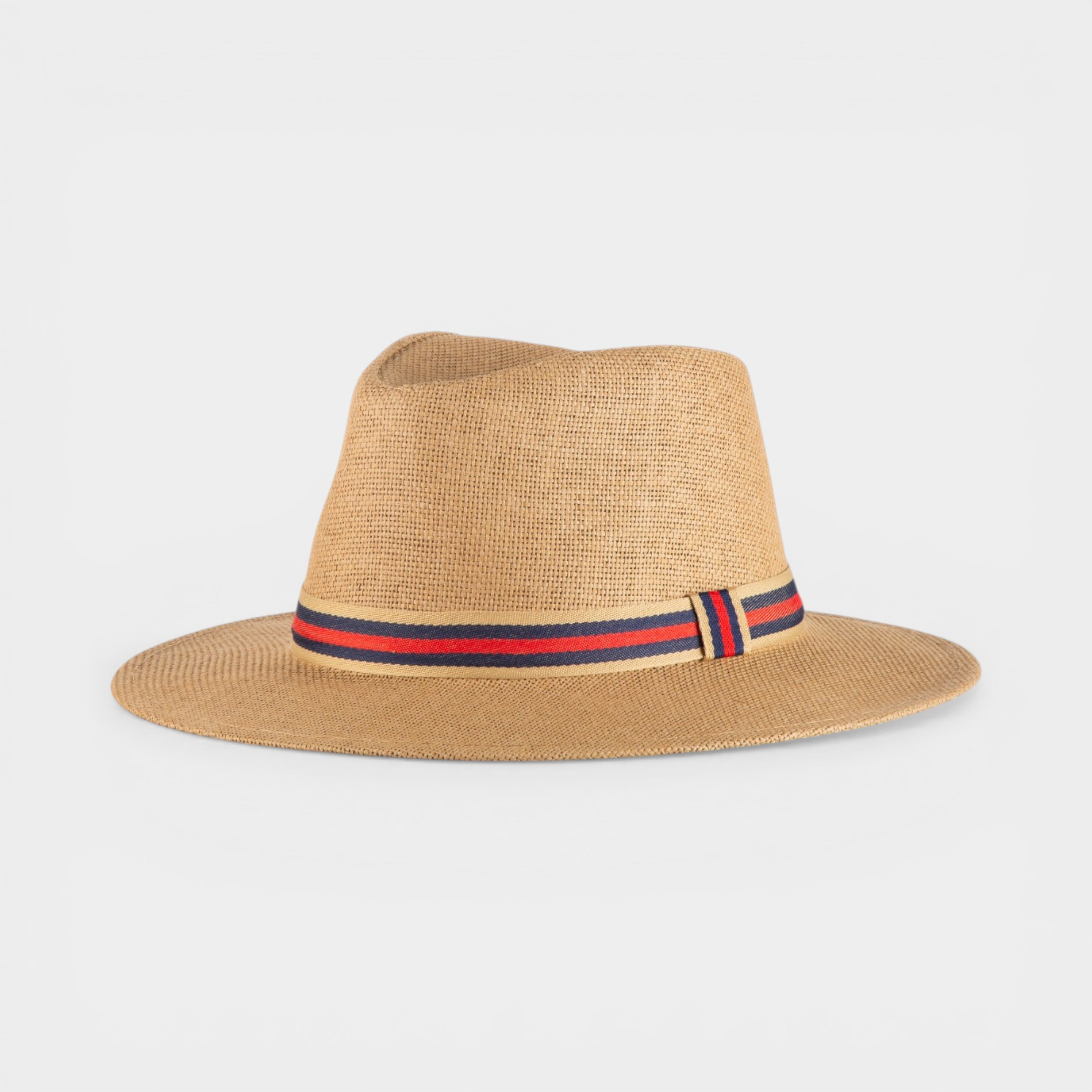 ICONIC STRAW FEDORA HAT