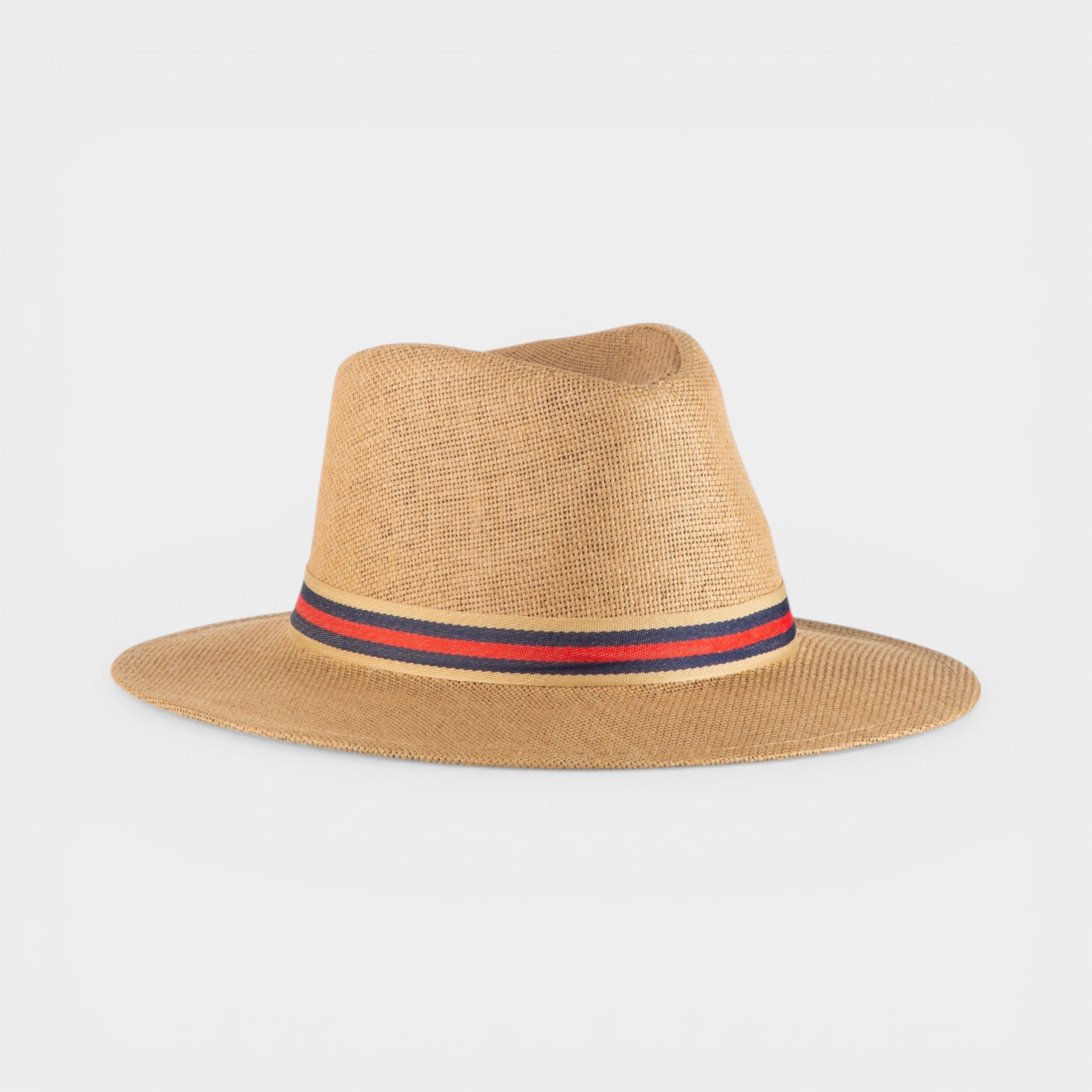 ICONIC STRAW FEDORA HAT