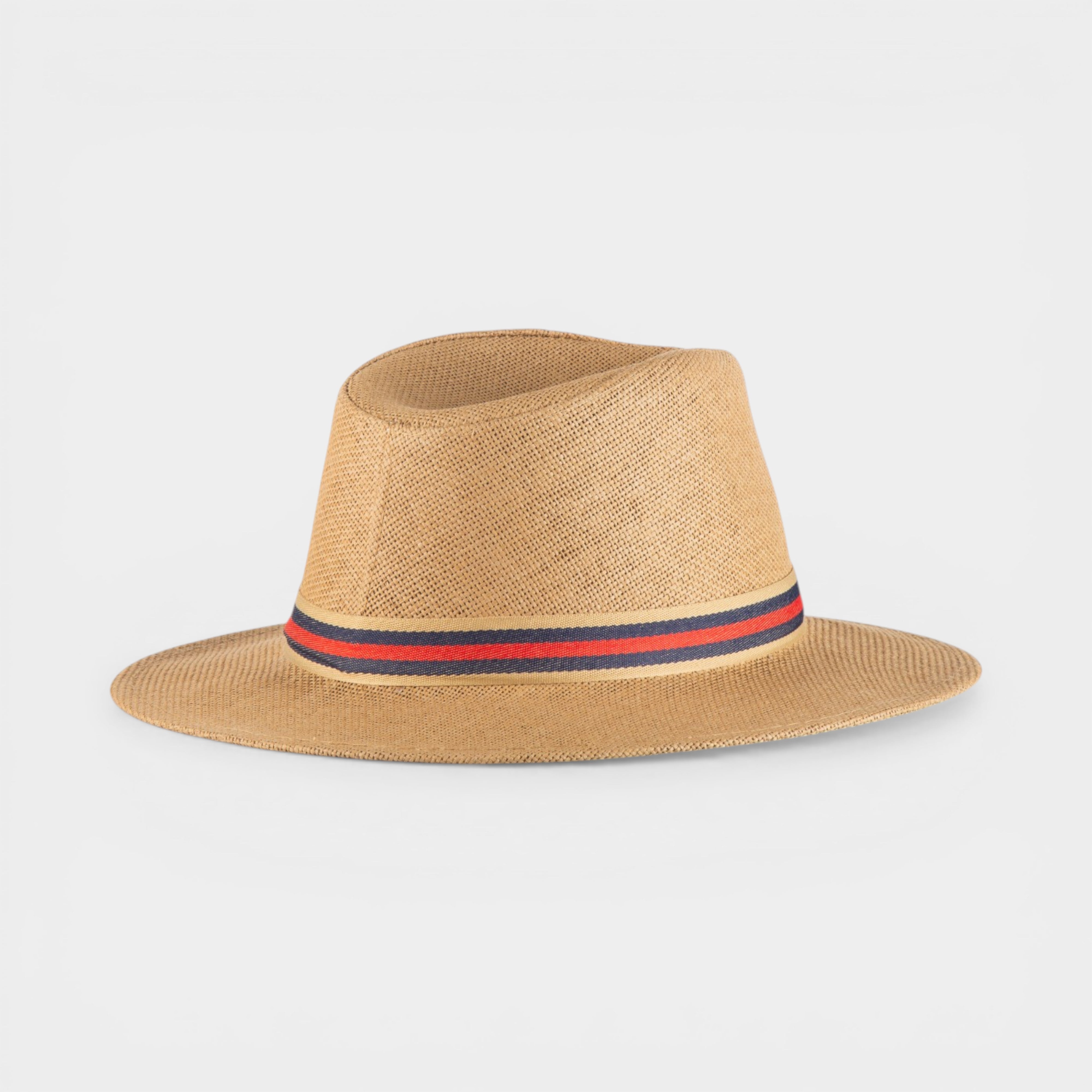 ICONIC STRAW FEDORA HAT