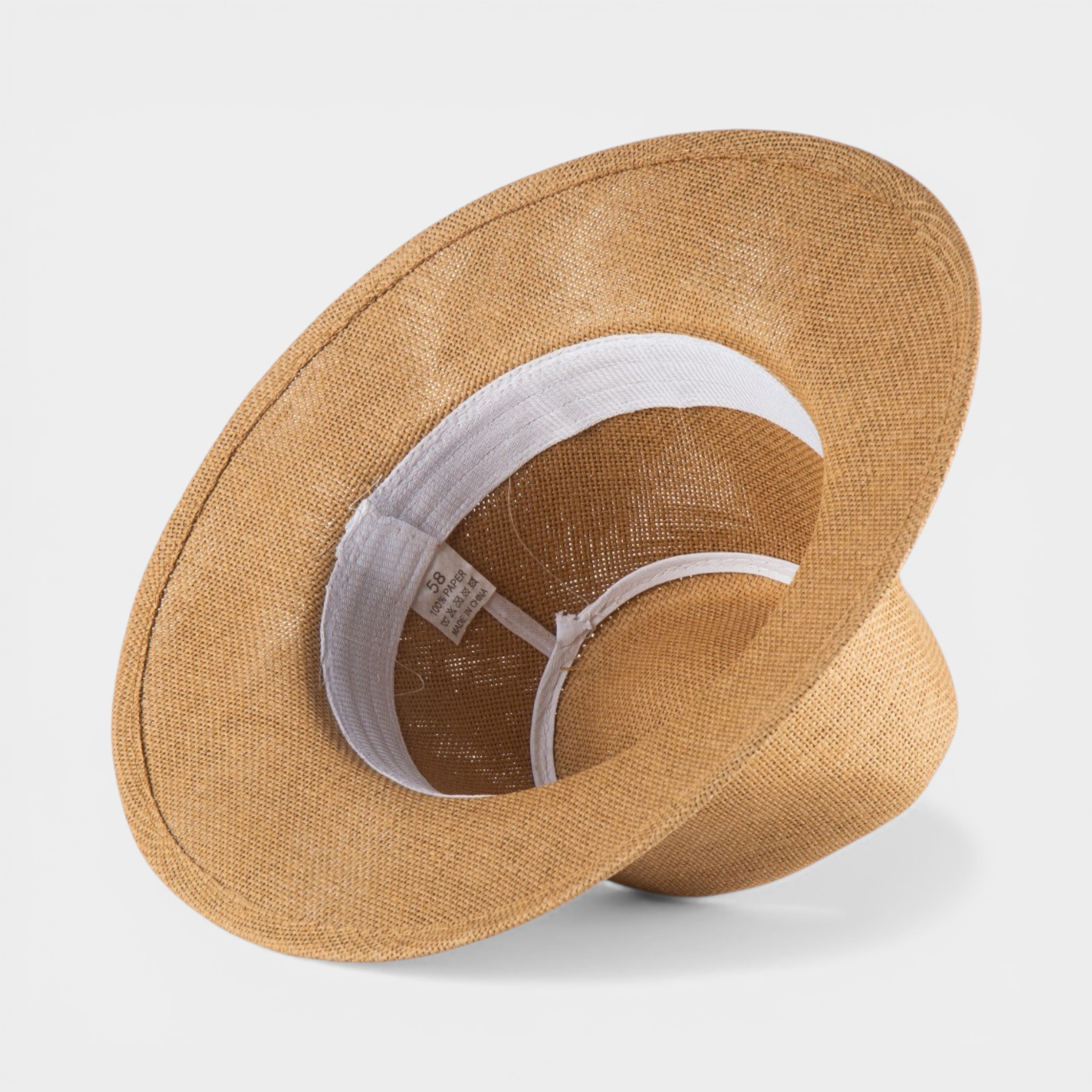 ICONIC STRAW FEDORA HAT