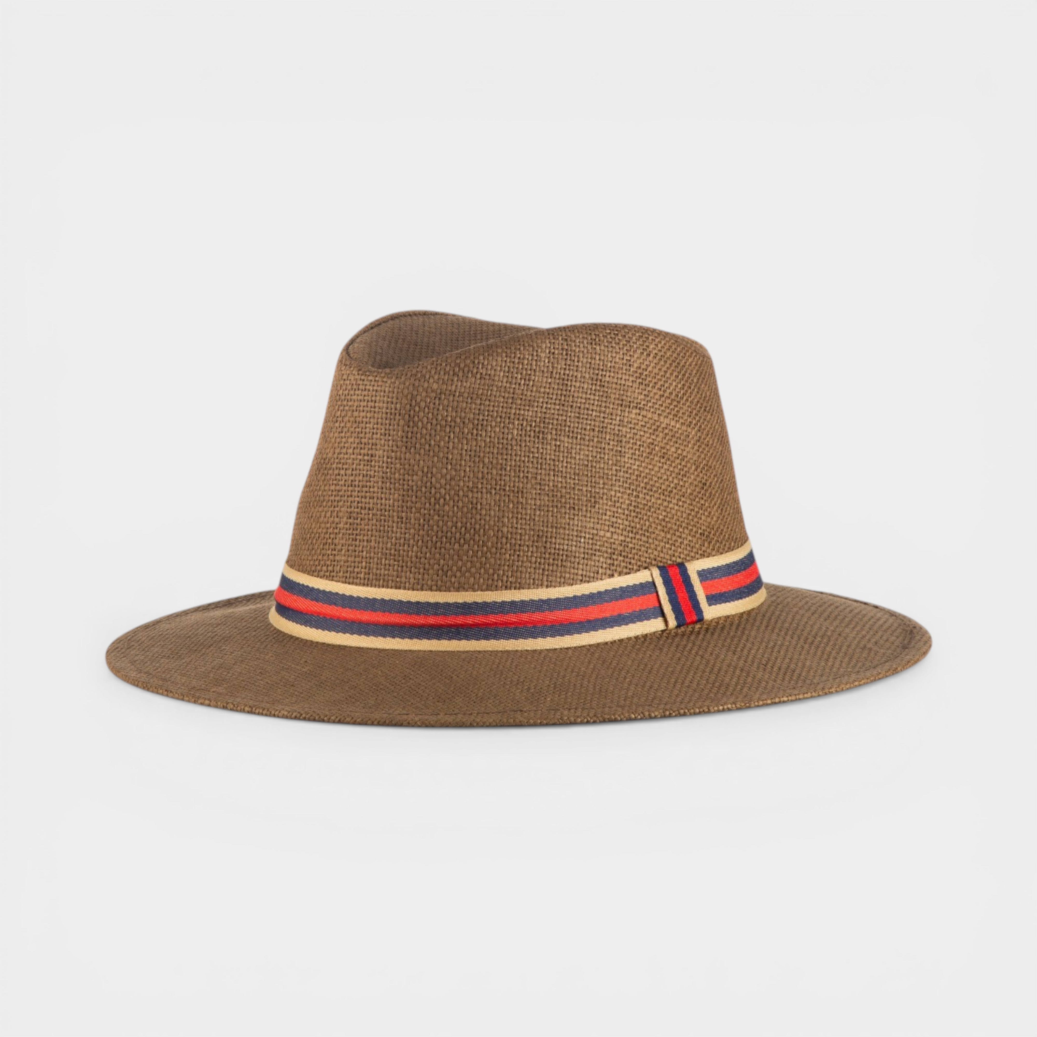 ICONIC STRAW FEDORA HAT
