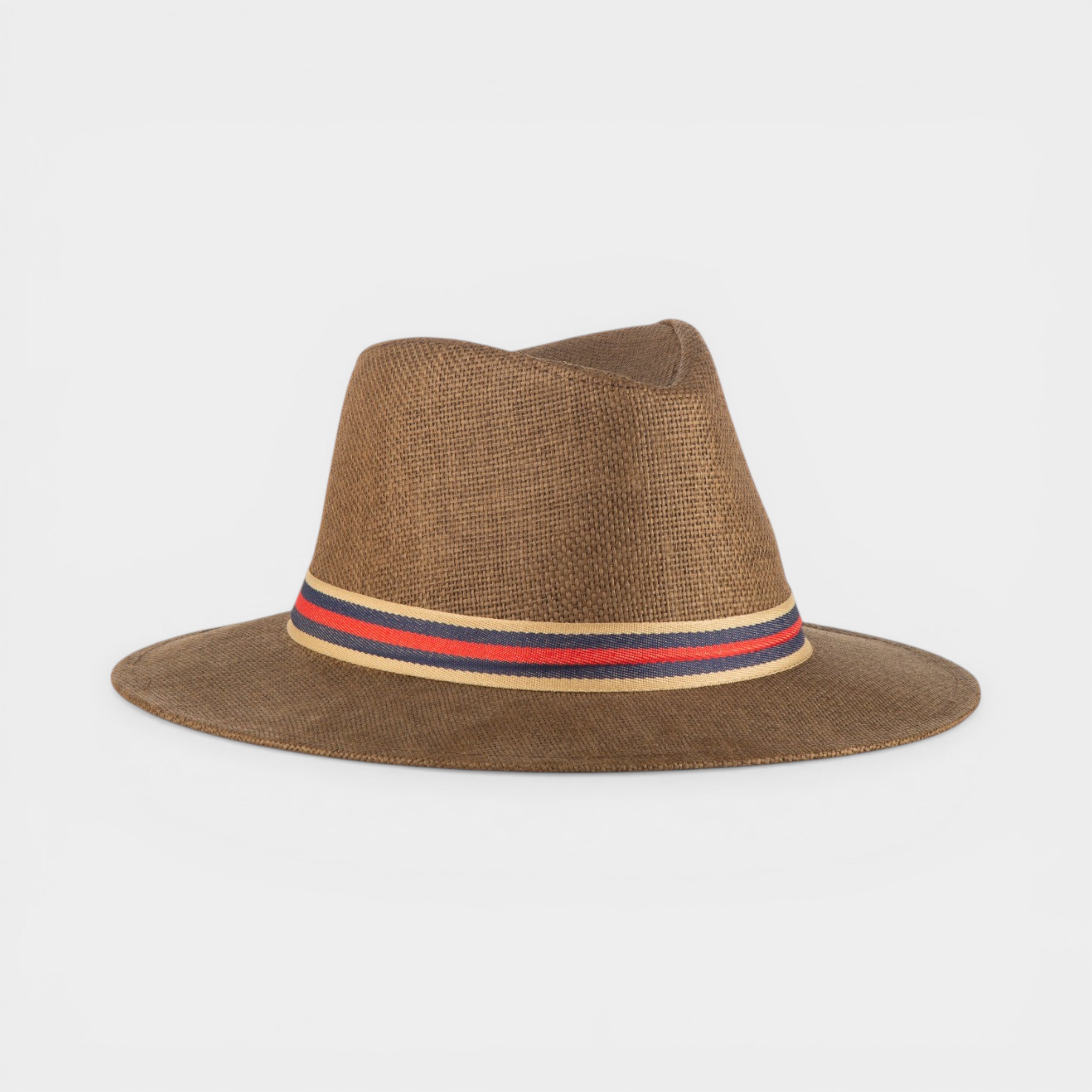 ICONIC STRAW FEDORA HAT