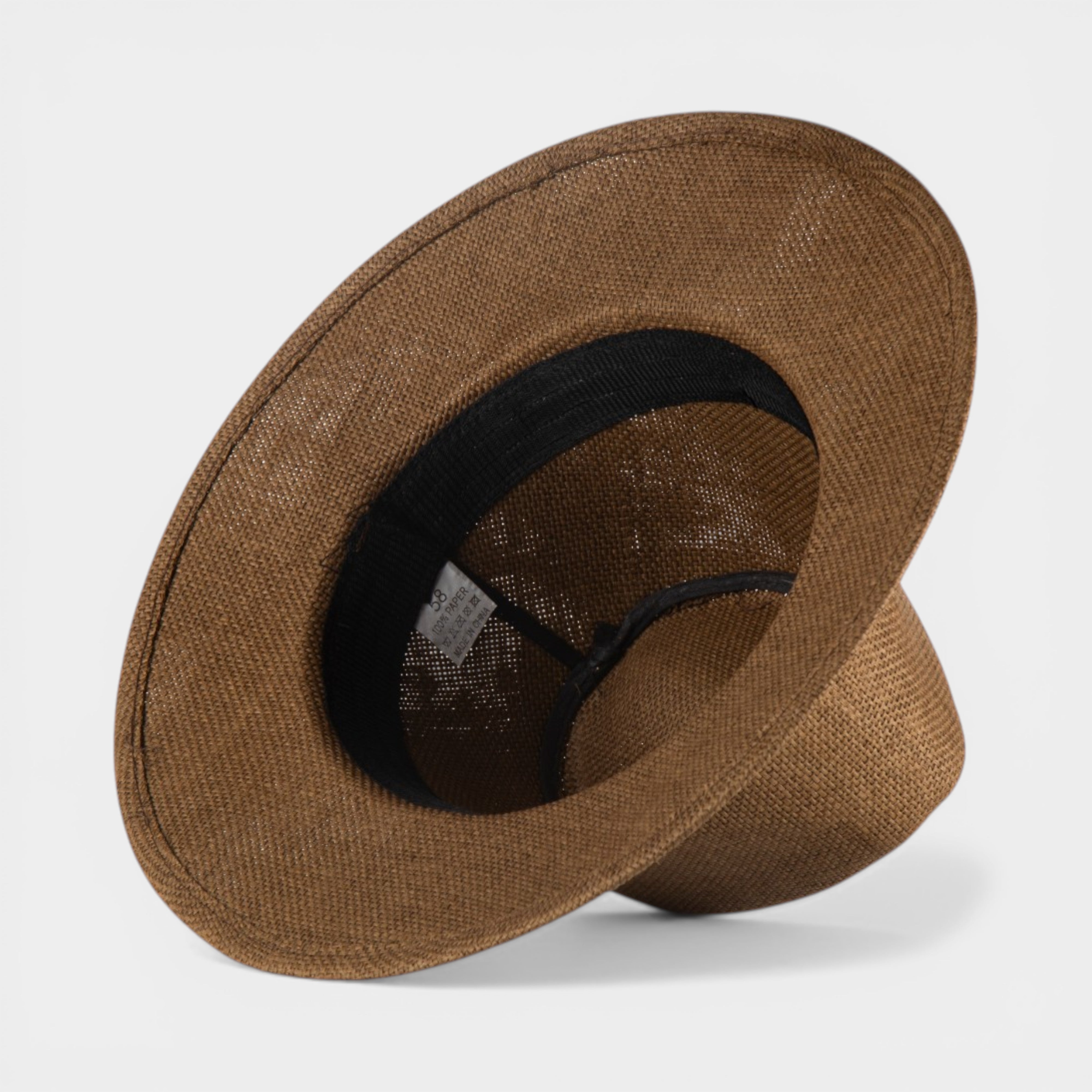 ICONIC STRAW FEDORA HAT