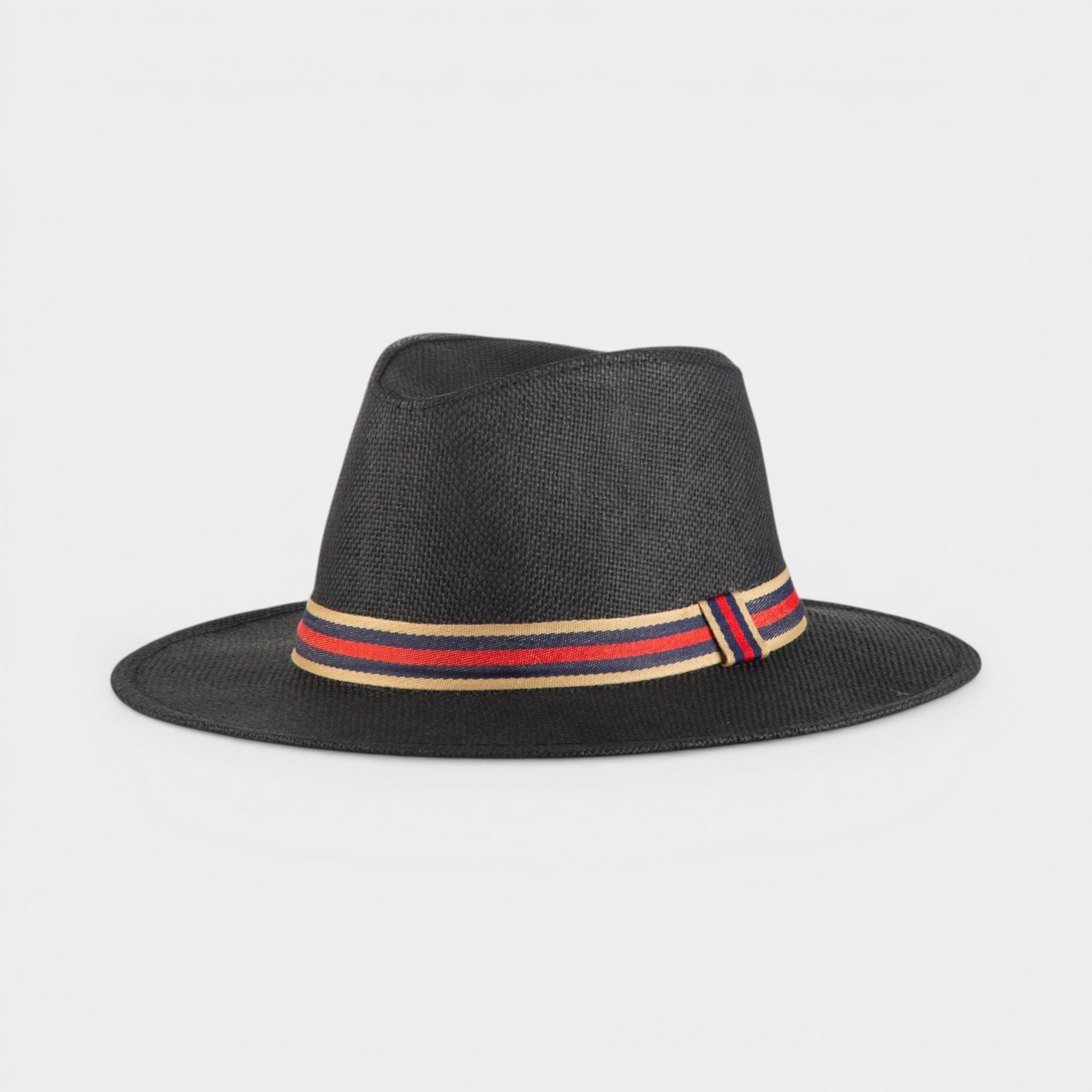 ICONIC STRAW FEDORA HAT