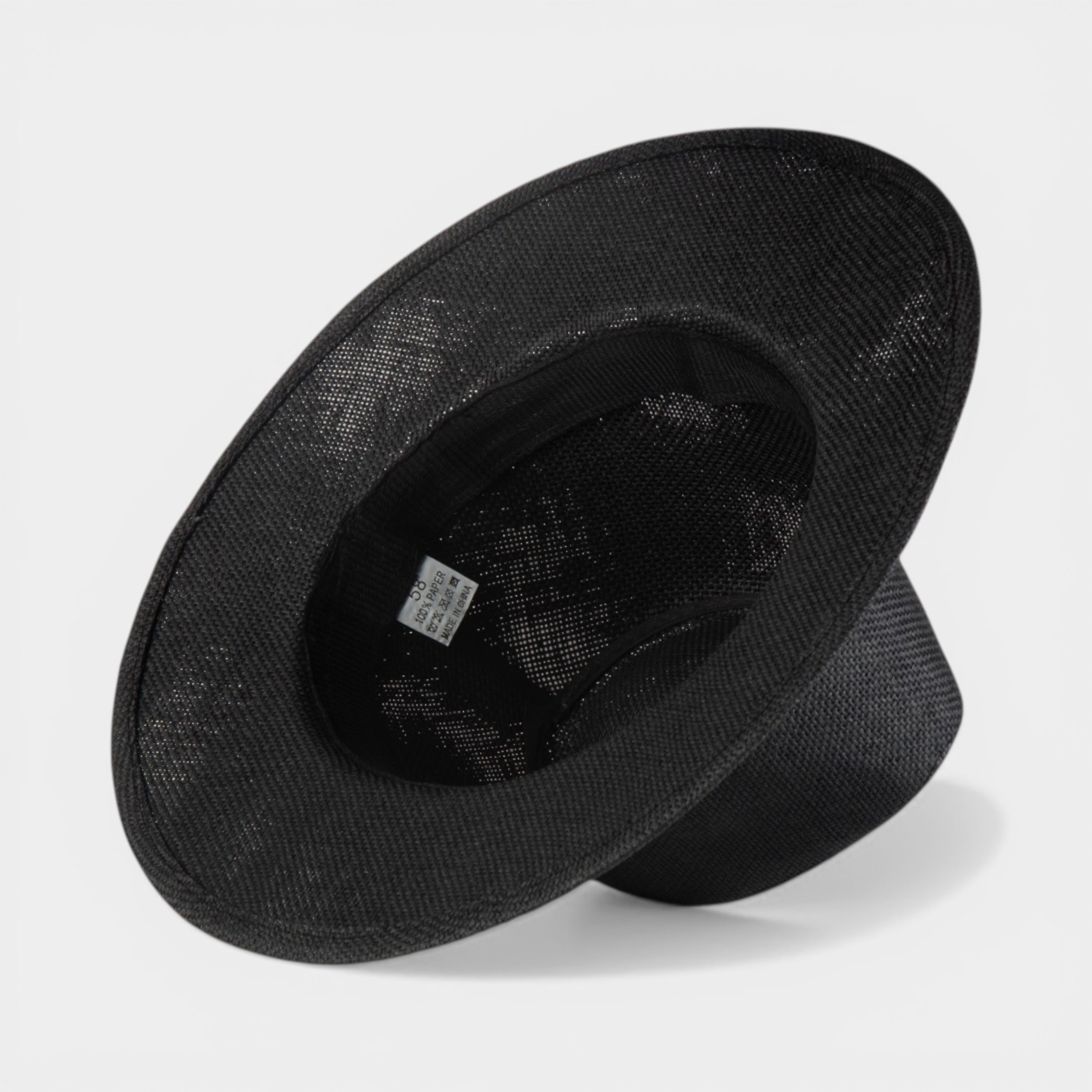 ICONIC STRAW FEDORA HAT