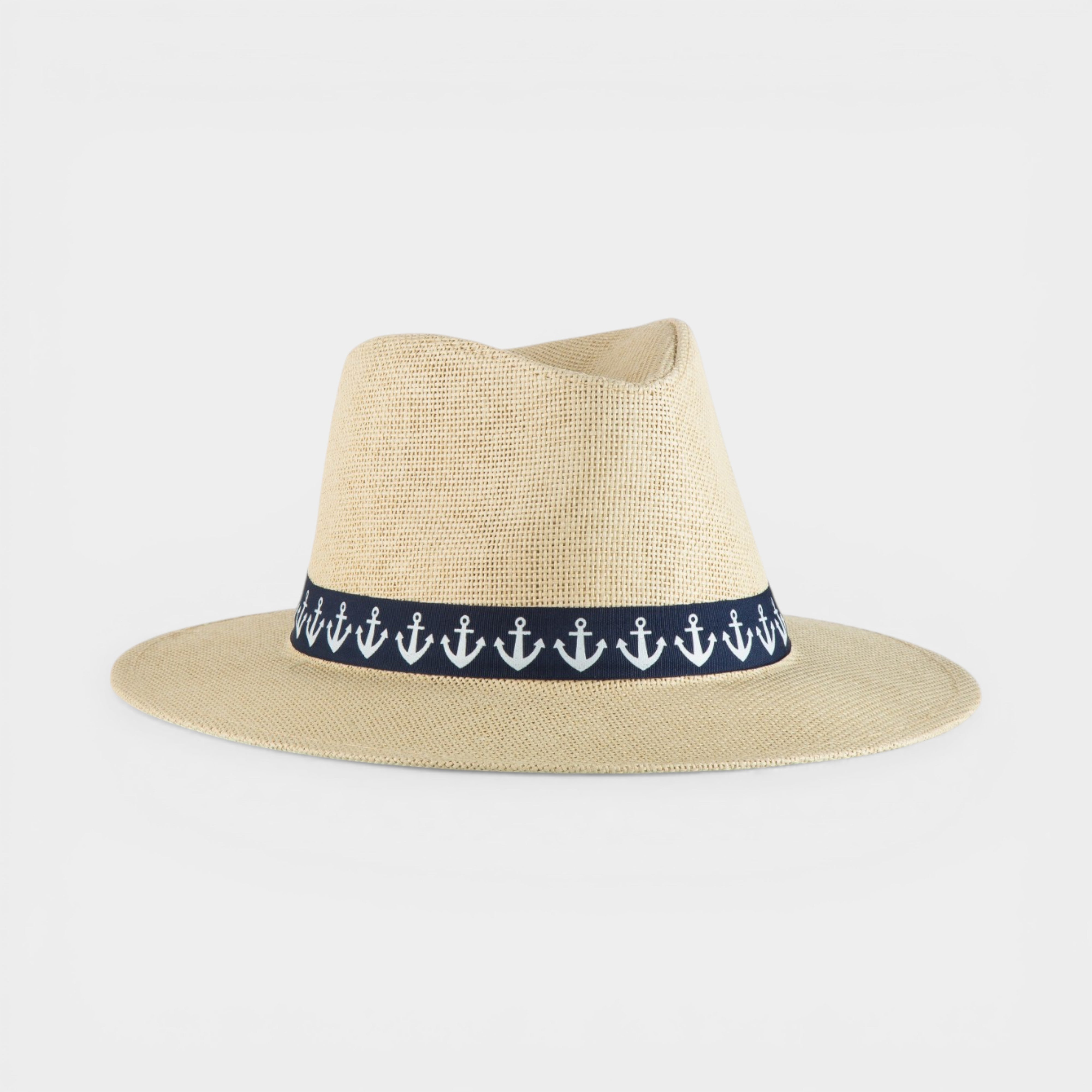 SEAFARE STRAW FEDORA HAT