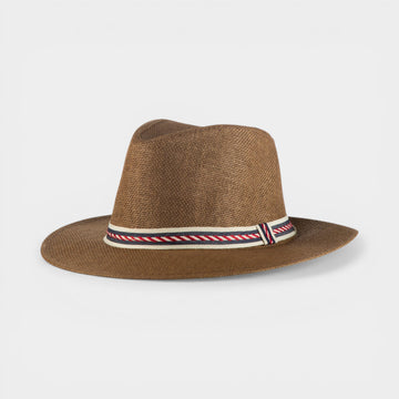 SUNCHASER STRAW FEDORA HAT