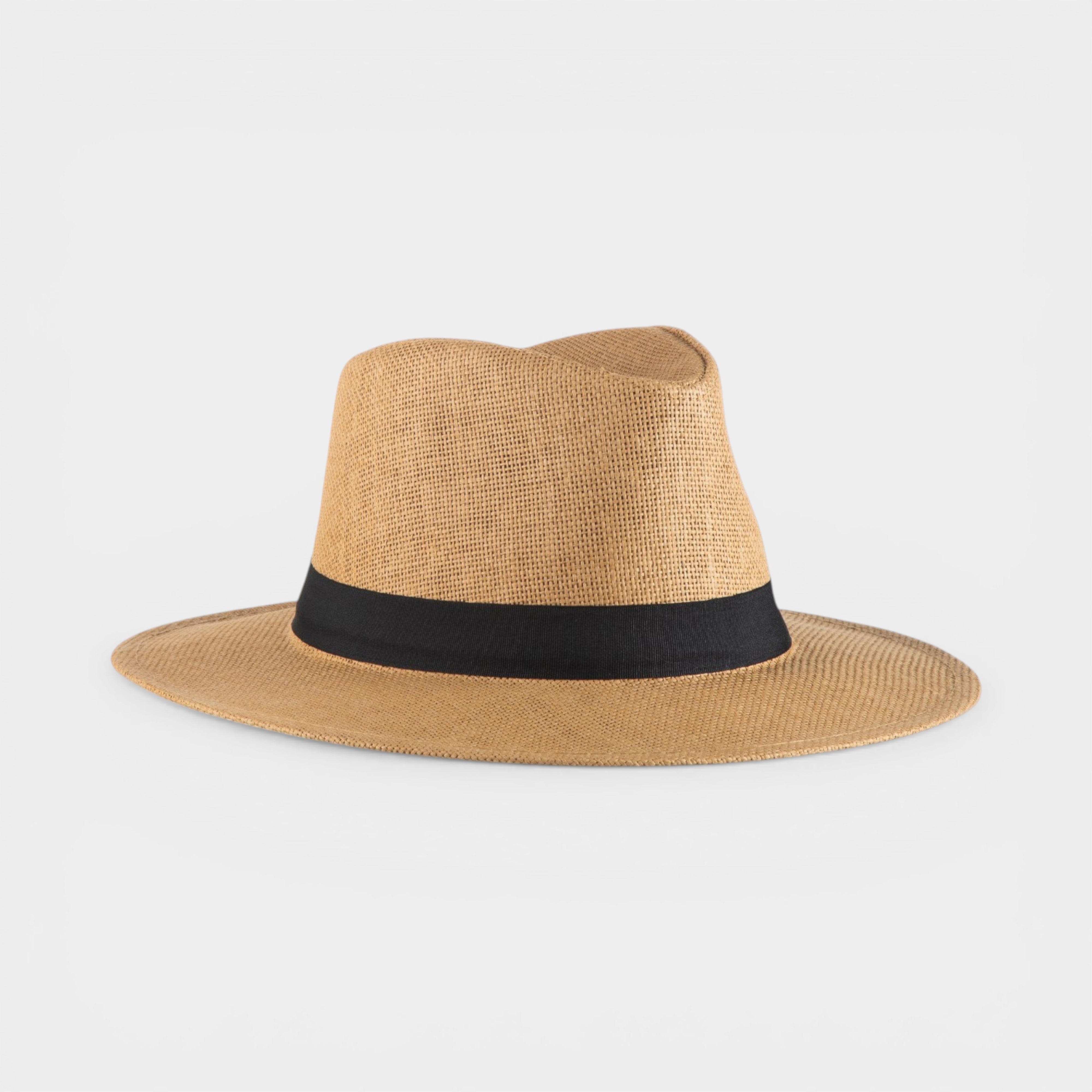 CLASSIC STRAW FEDORA HAT