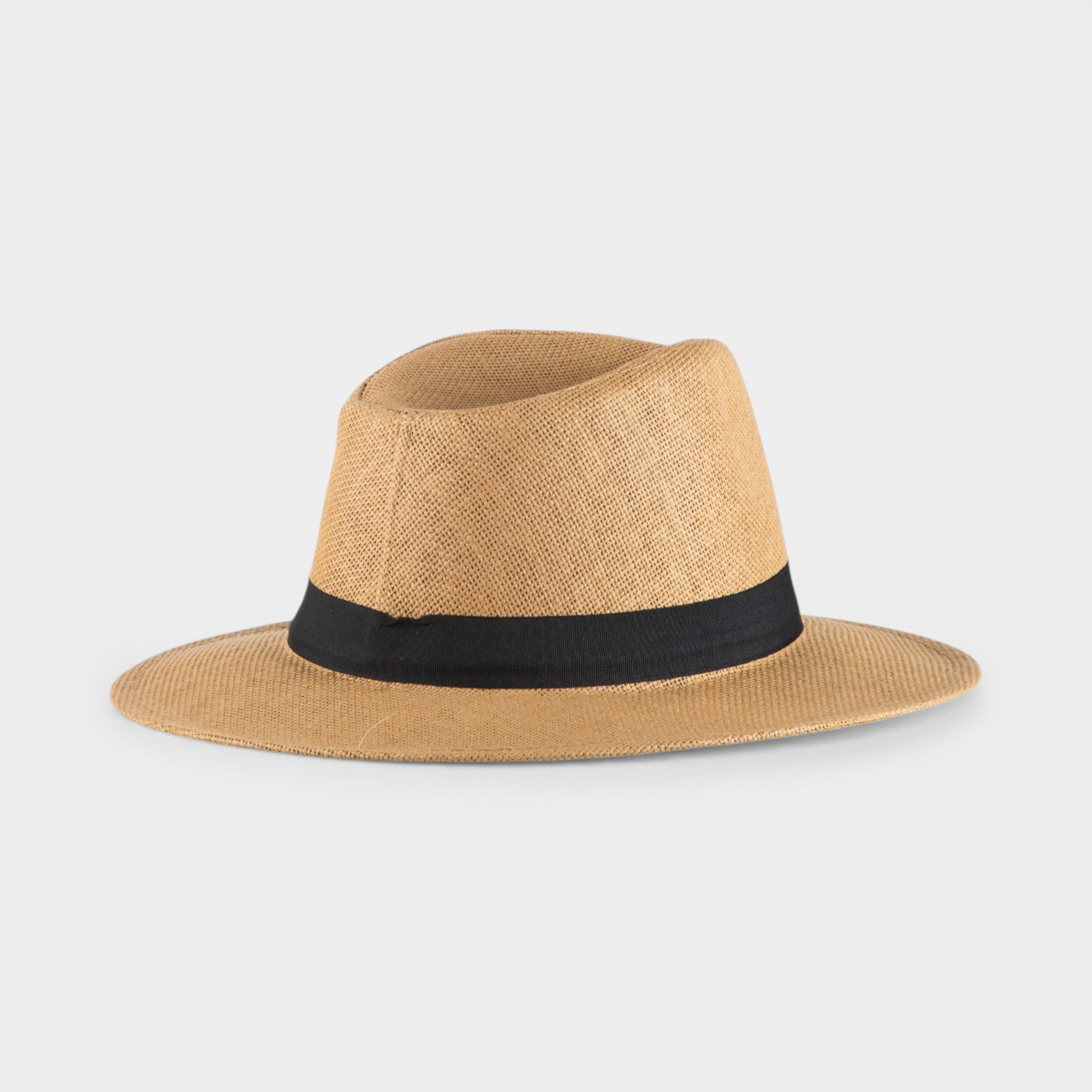 CLASSIC STRAW FEDORA HAT