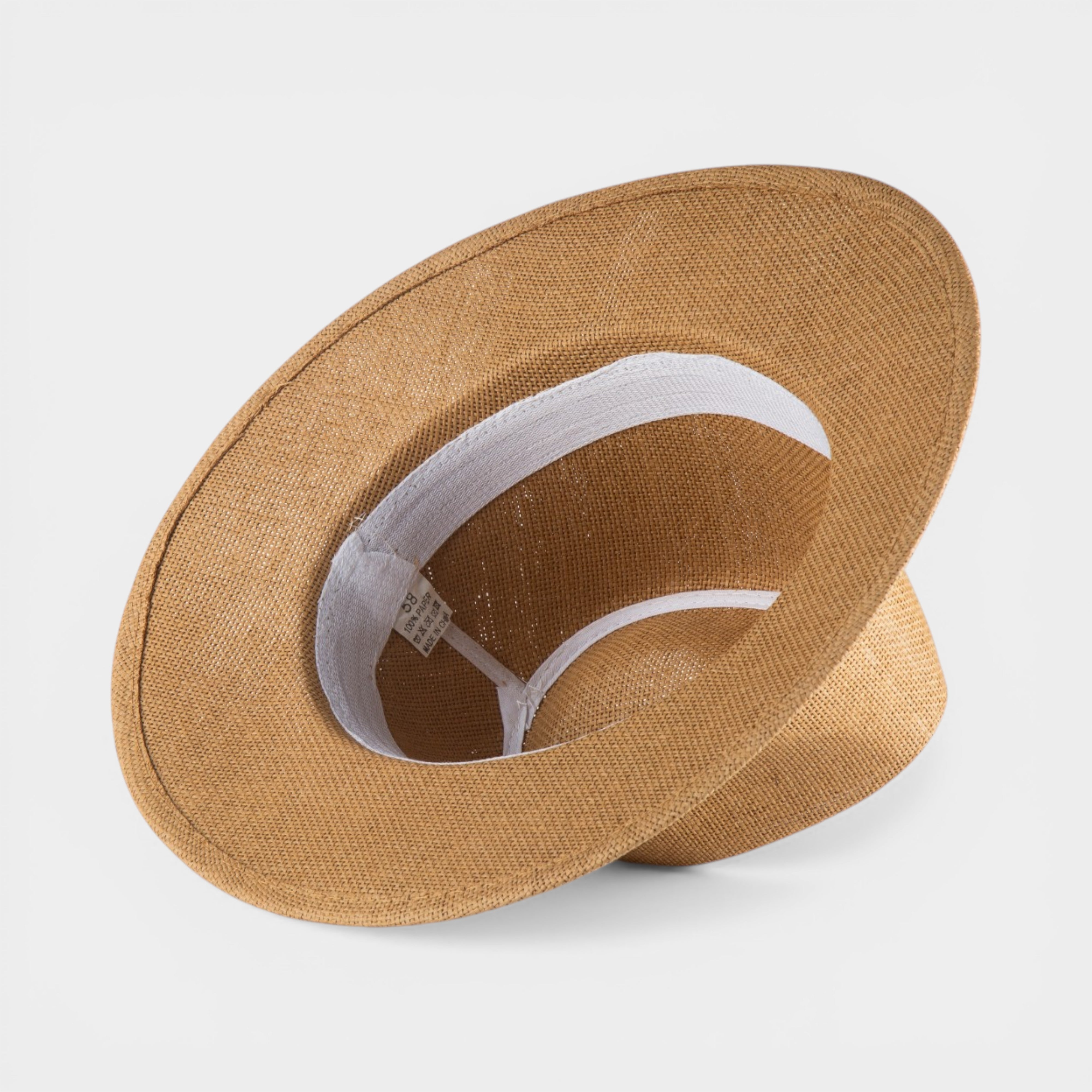 CLASSIC STRAW FEDORA HAT