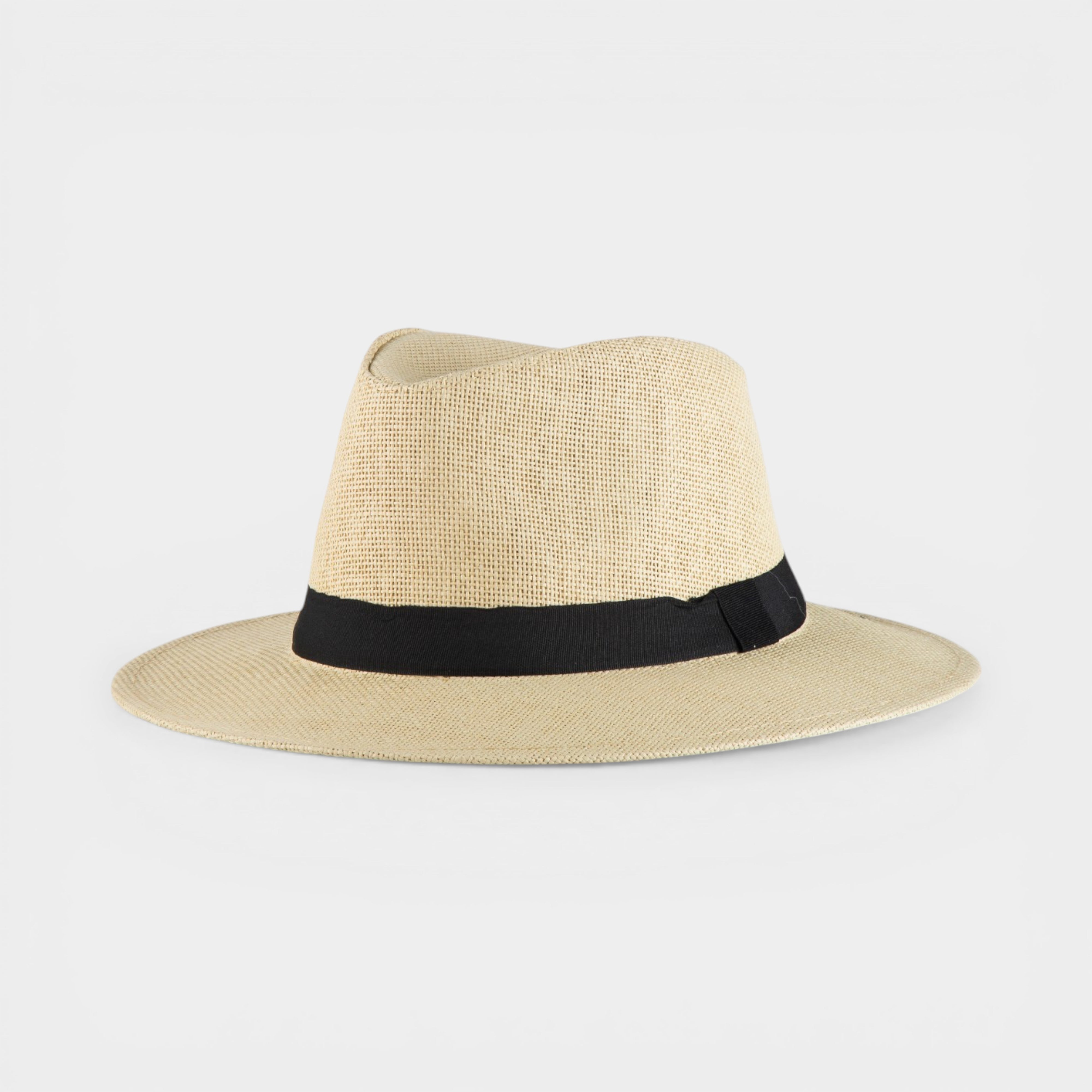CLASSIC STRAW FEDORA HAT