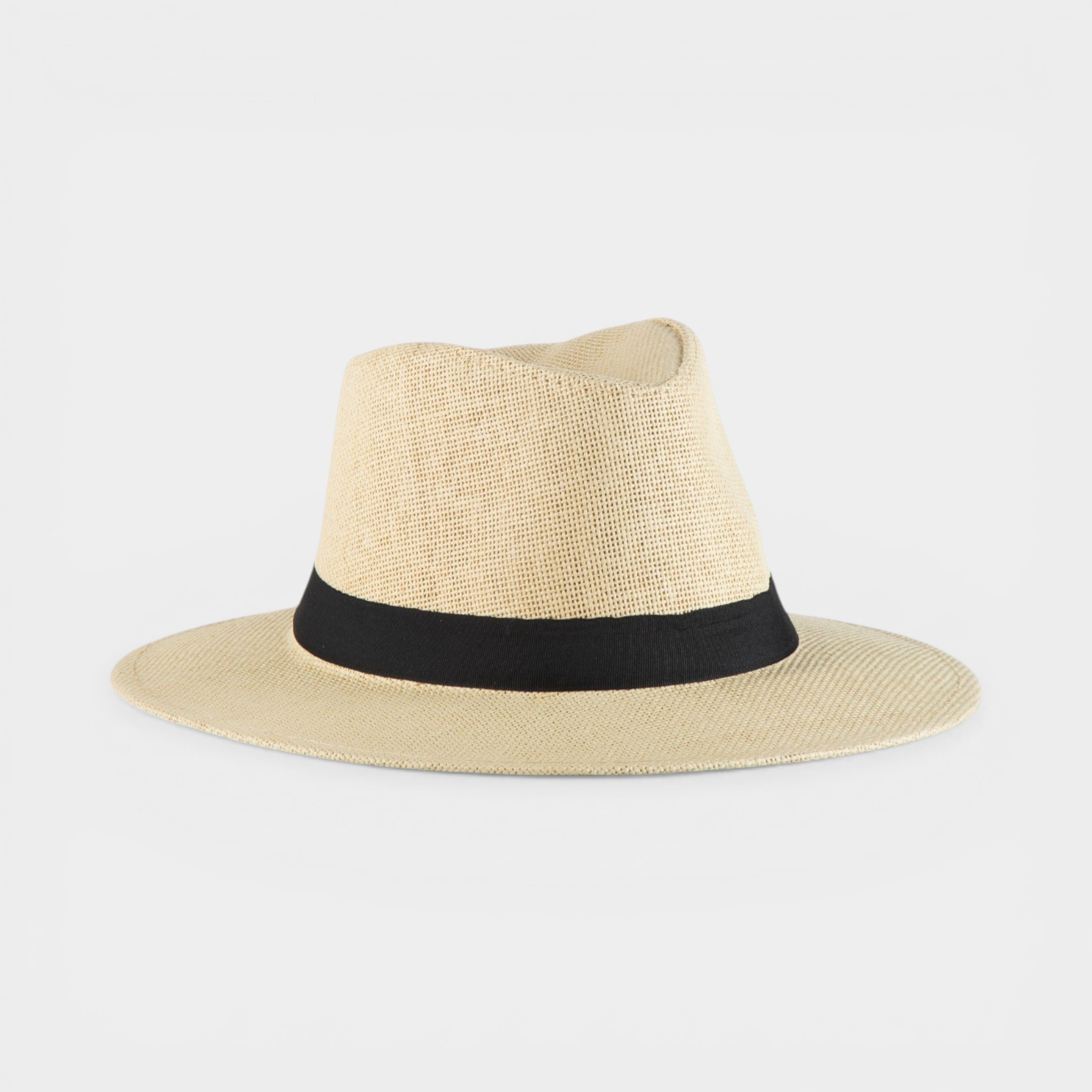 CLASSIC STRAW FEDORA HAT