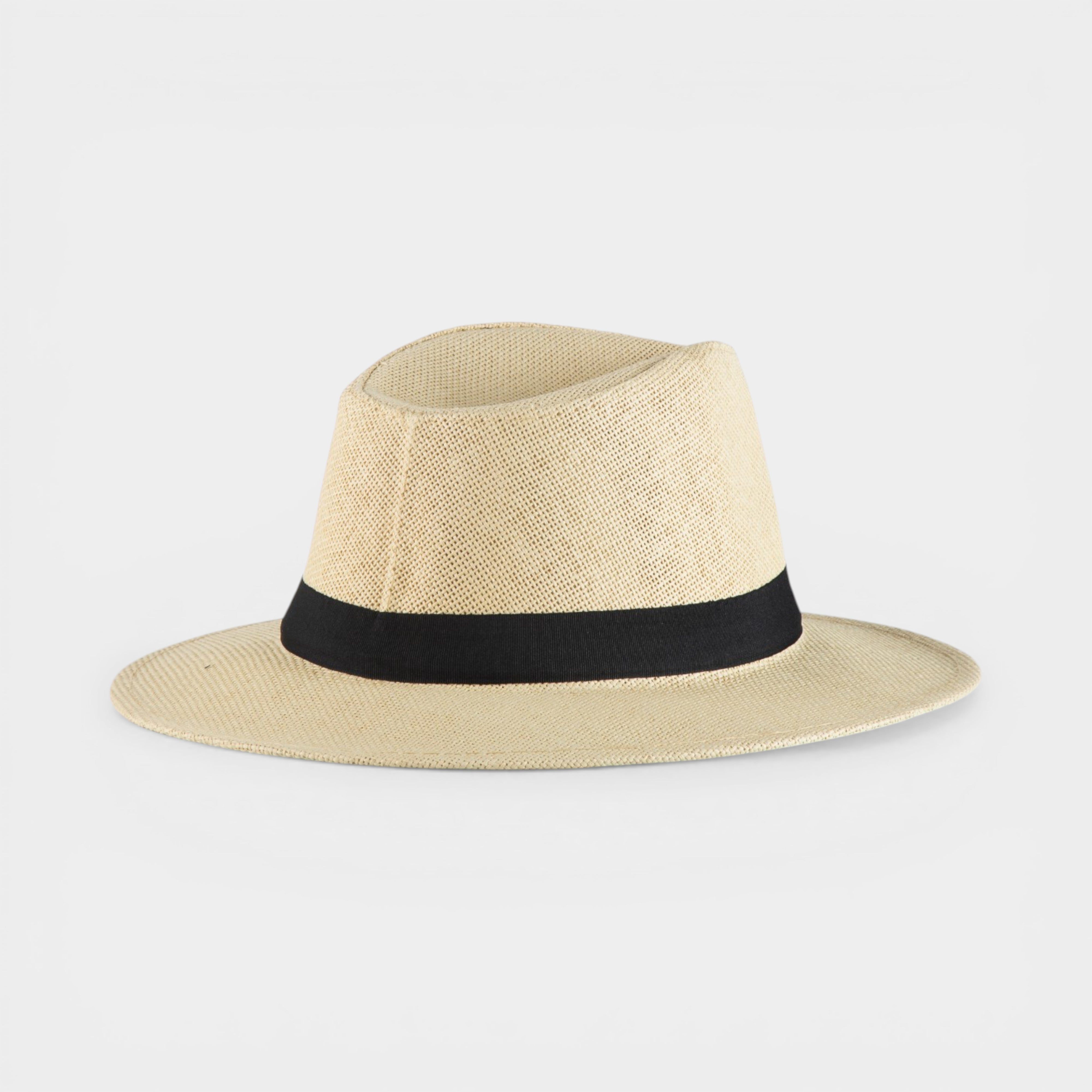 CLASSIC STRAW FEDORA HAT