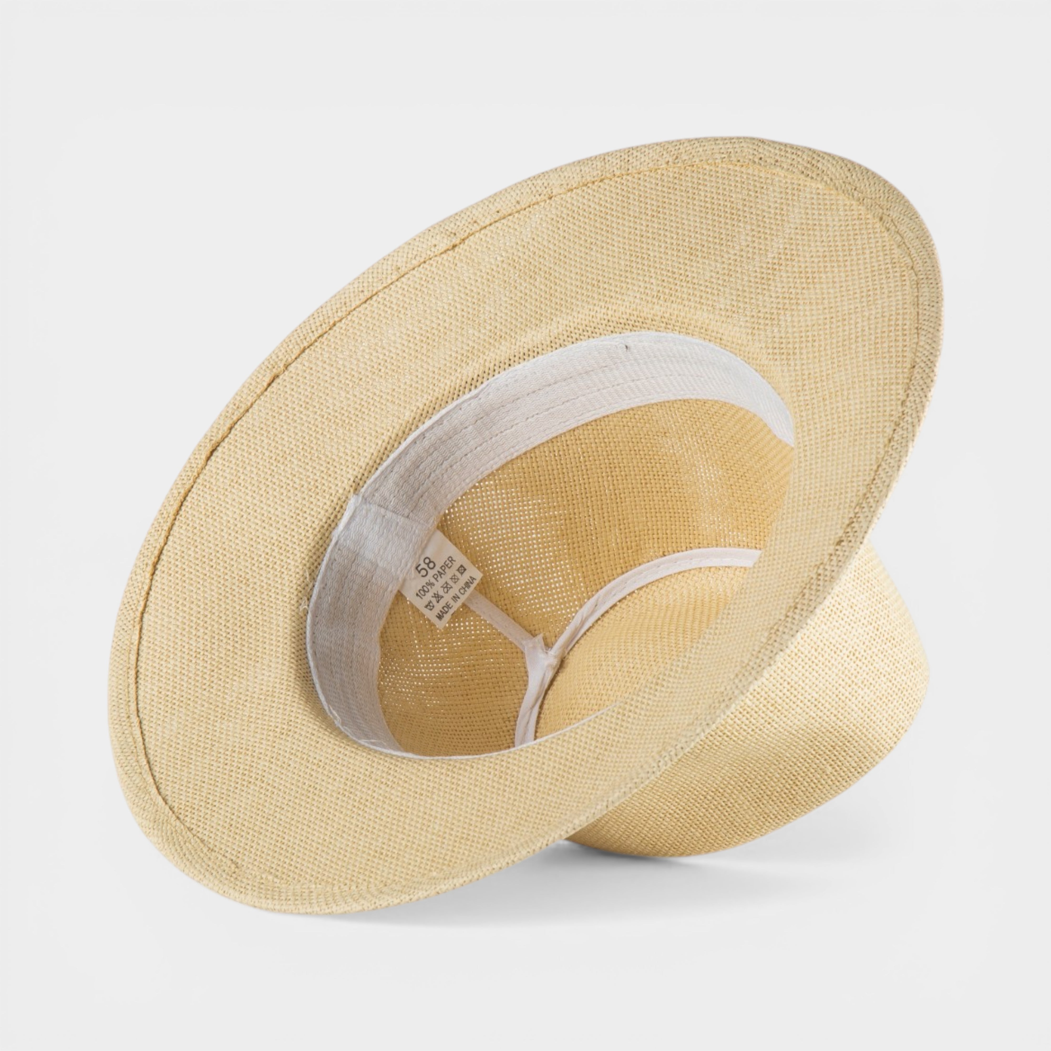CLASSIC STRAW FEDORA HAT