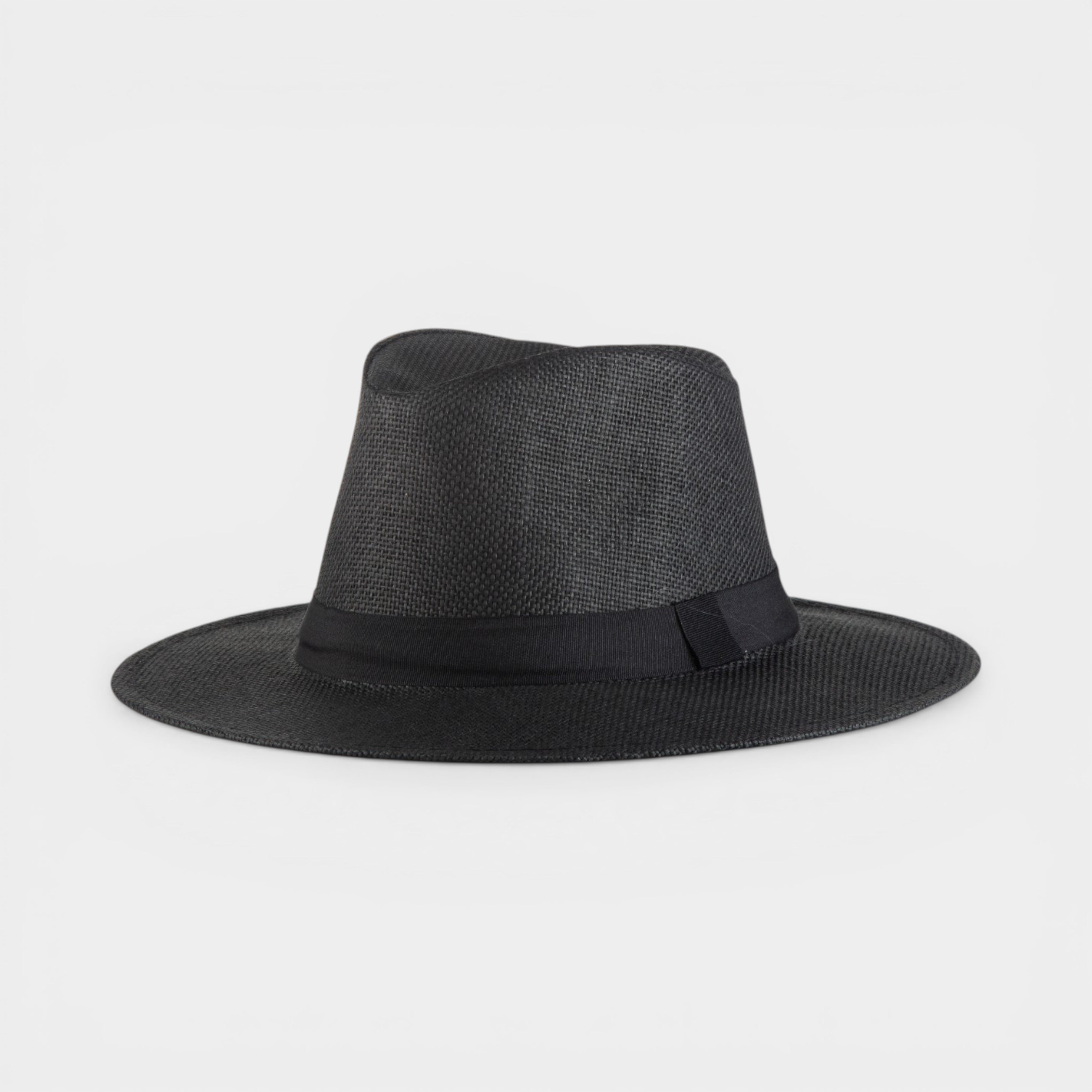 CLASSIC STRAW FEDORA HAT