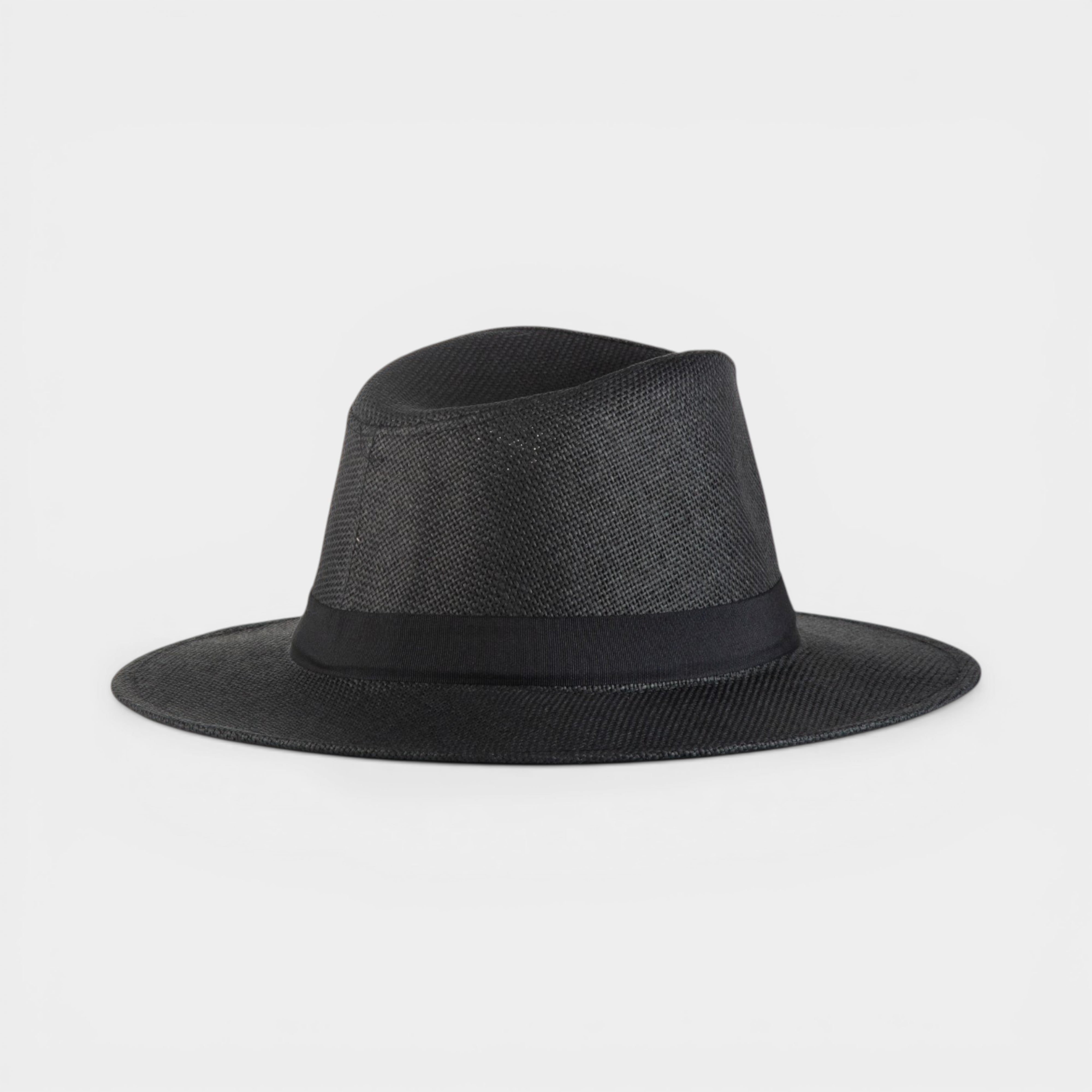 CLASSIC STRAW FEDORA HAT