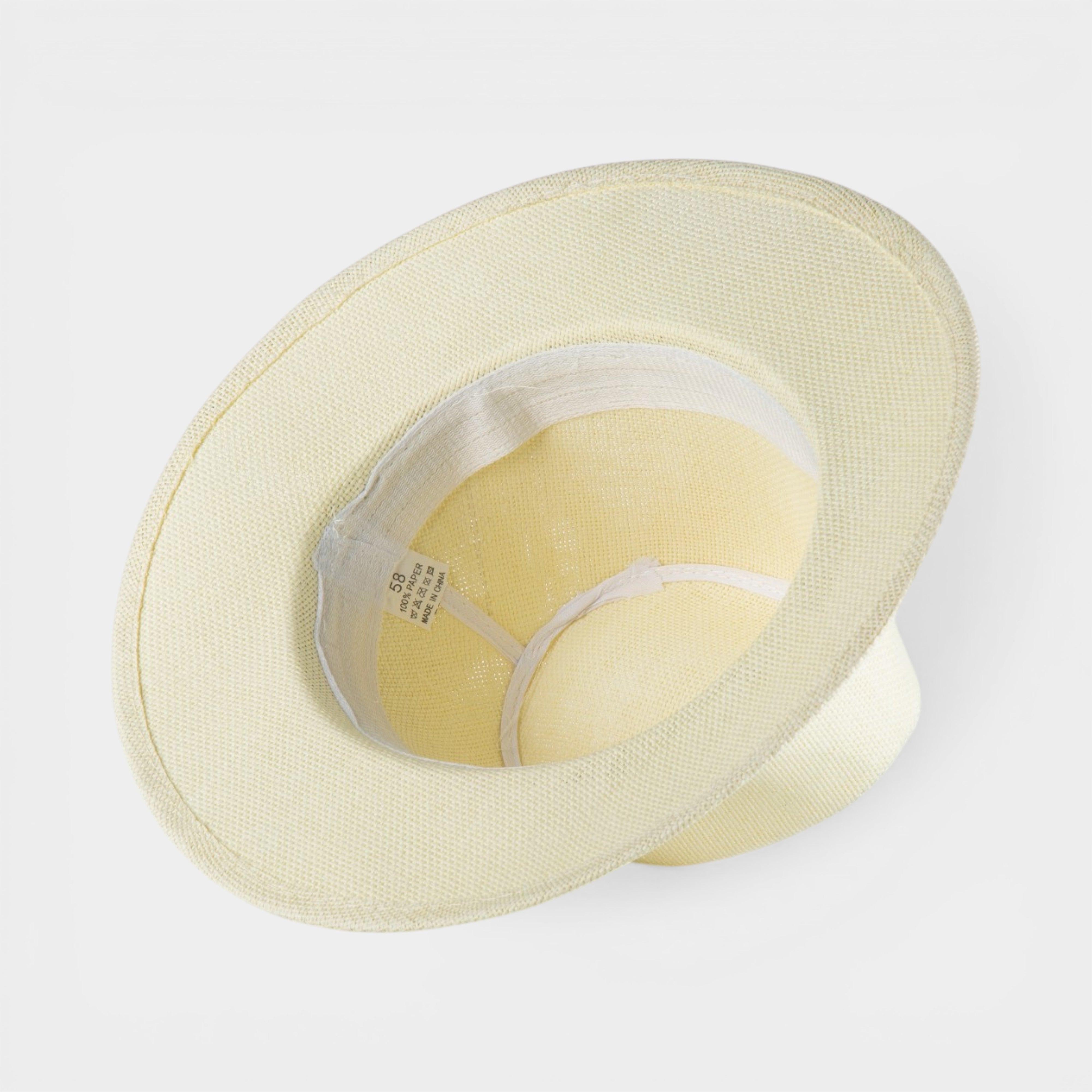 CLASSIC STRAW FEDORA HAT