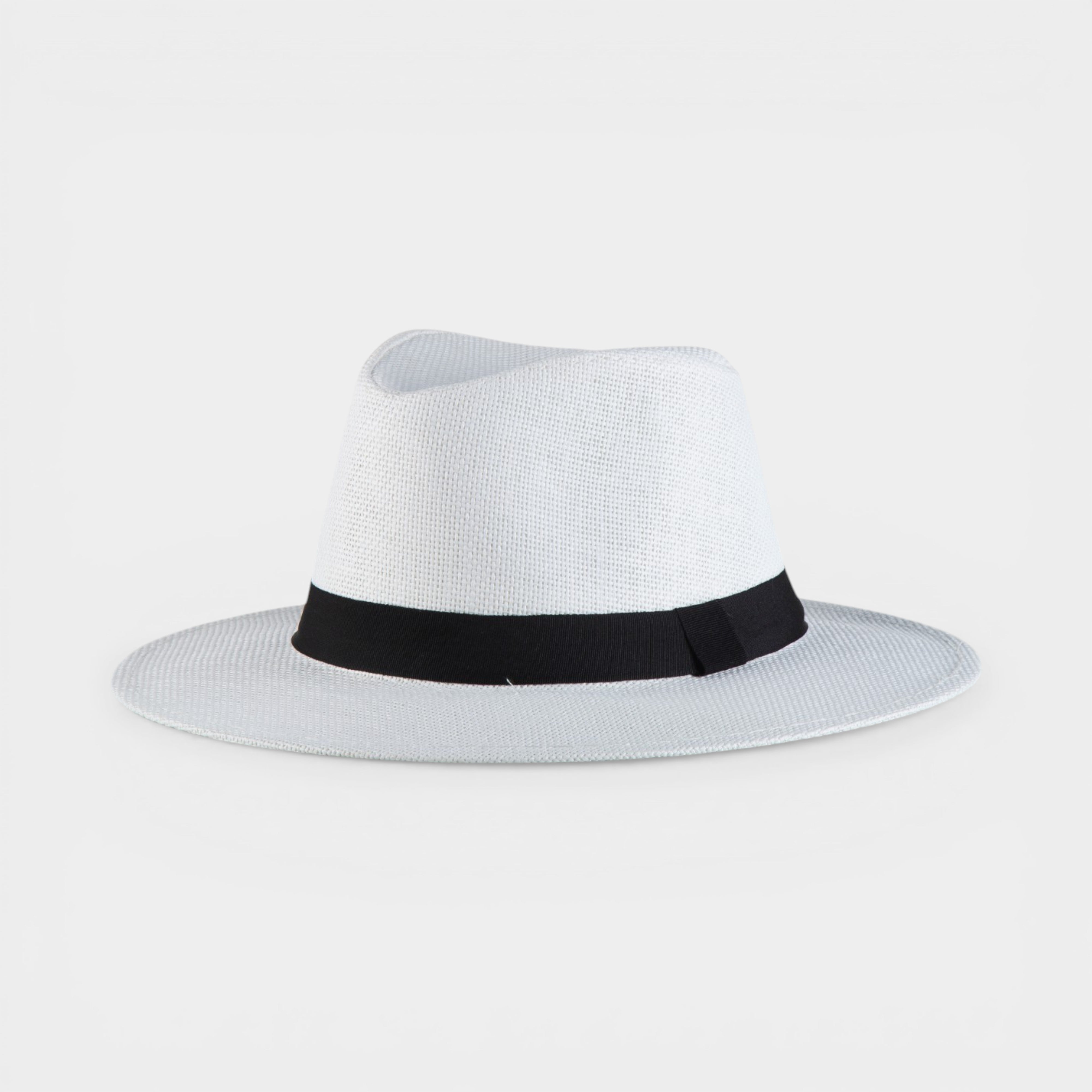 CLASSIC STRAW FEDORA HAT