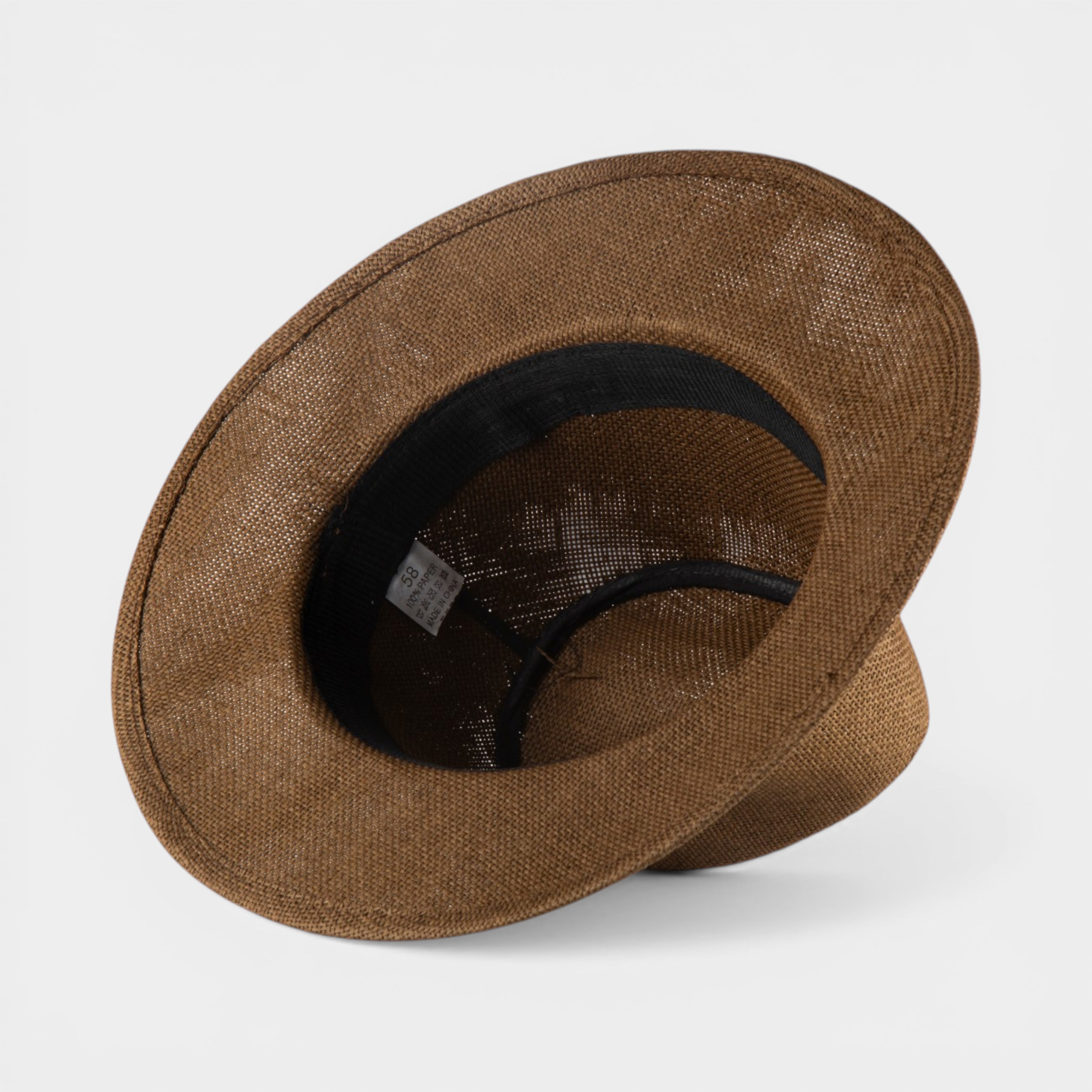 CLASSIC STRAW FEDORA HAT