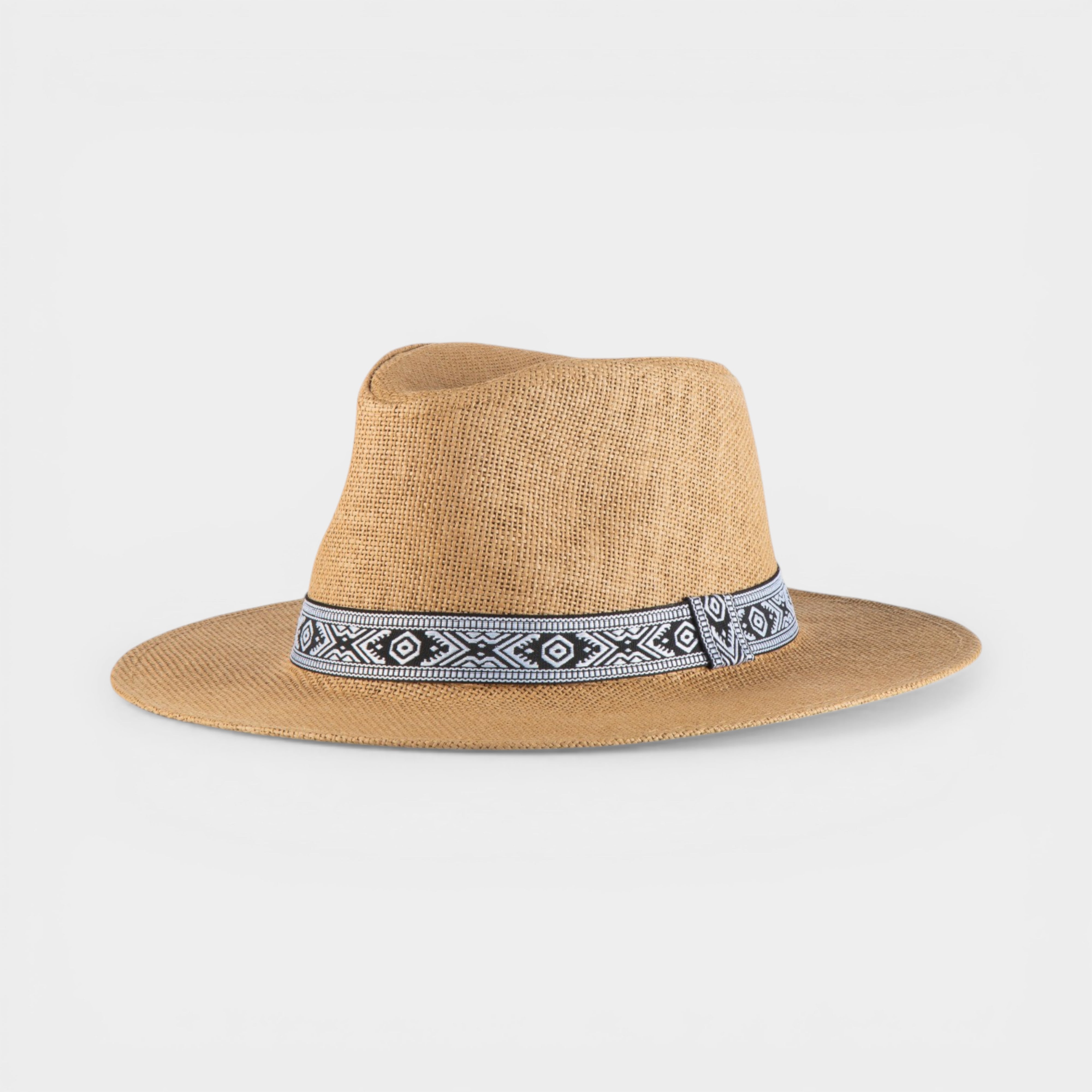 ROYAL  STRAW FEDORA HAT