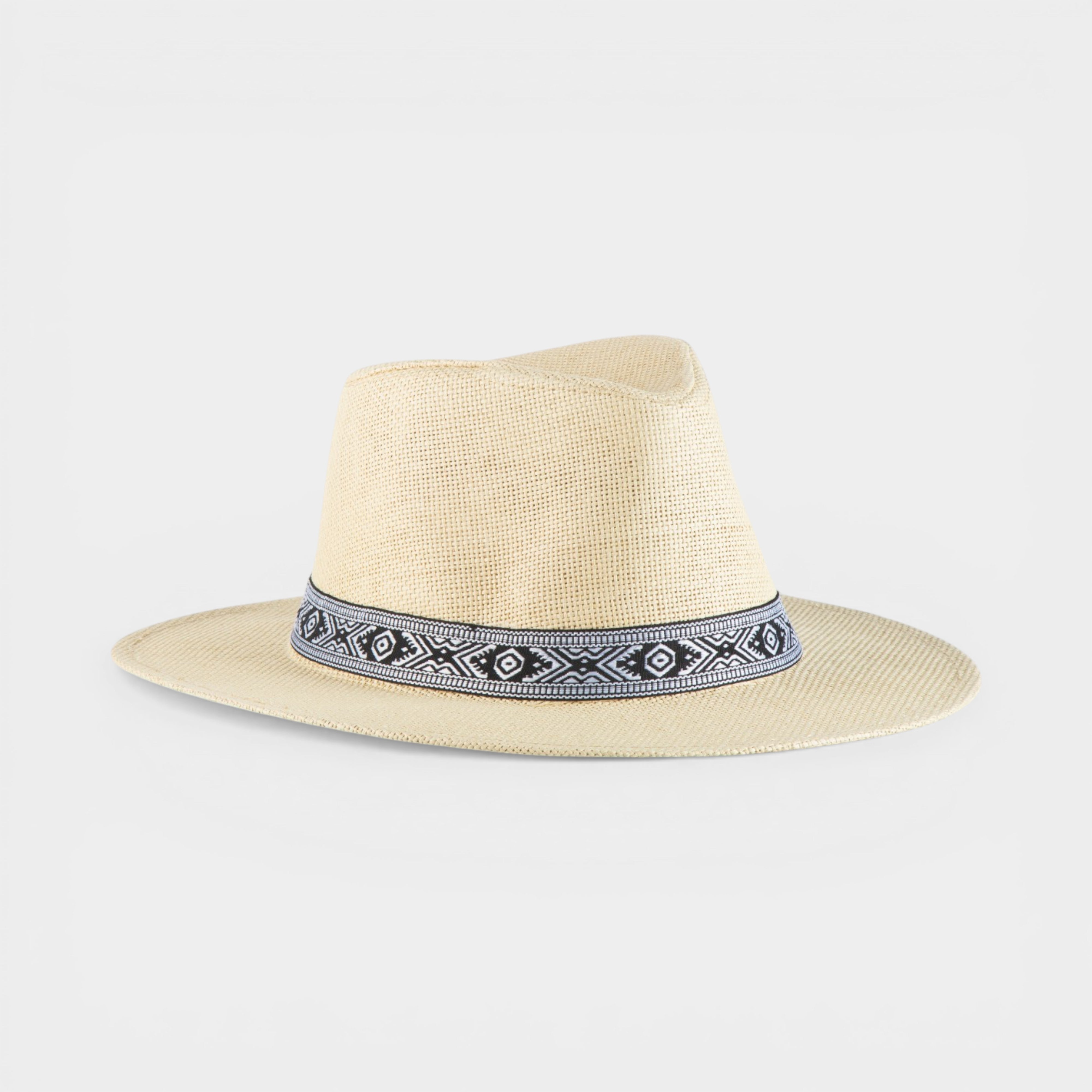 ROYAL  STRAW FEDORA HAT