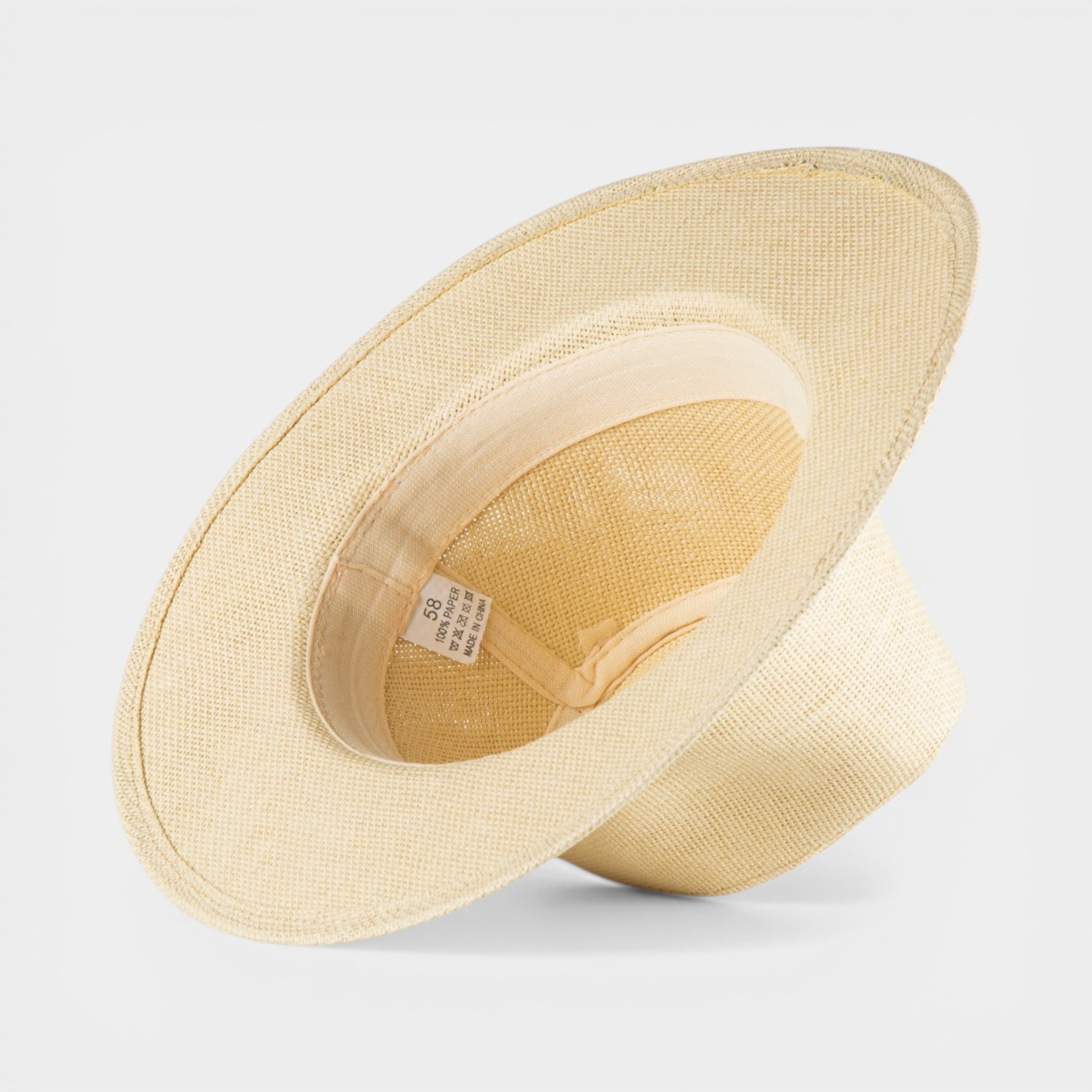 ROYAL  STRAW FEDORA HAT
