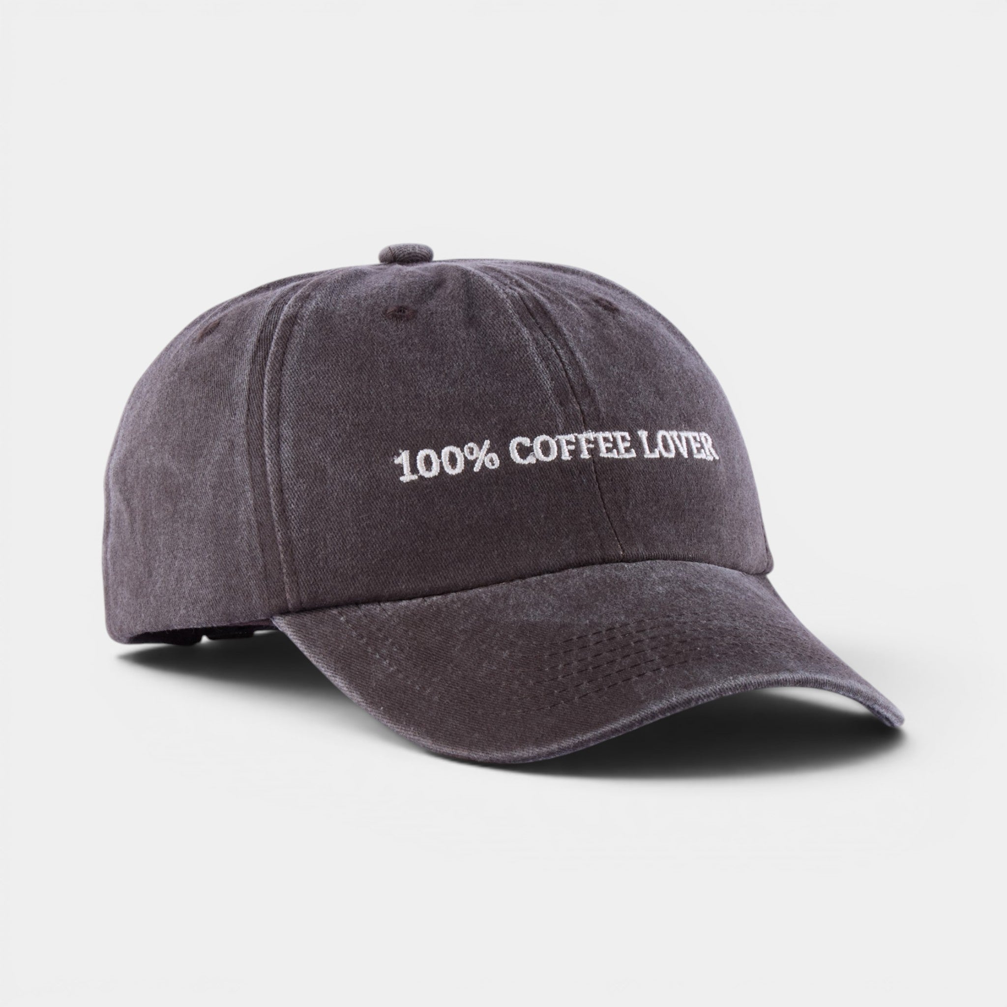 100% Coffee Lover Washed Dad Hat