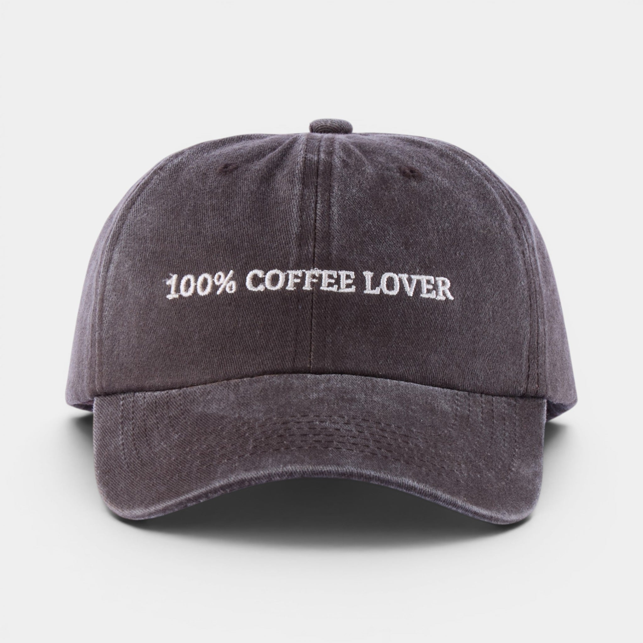 100% Coffee Lover Washed Dad Hat