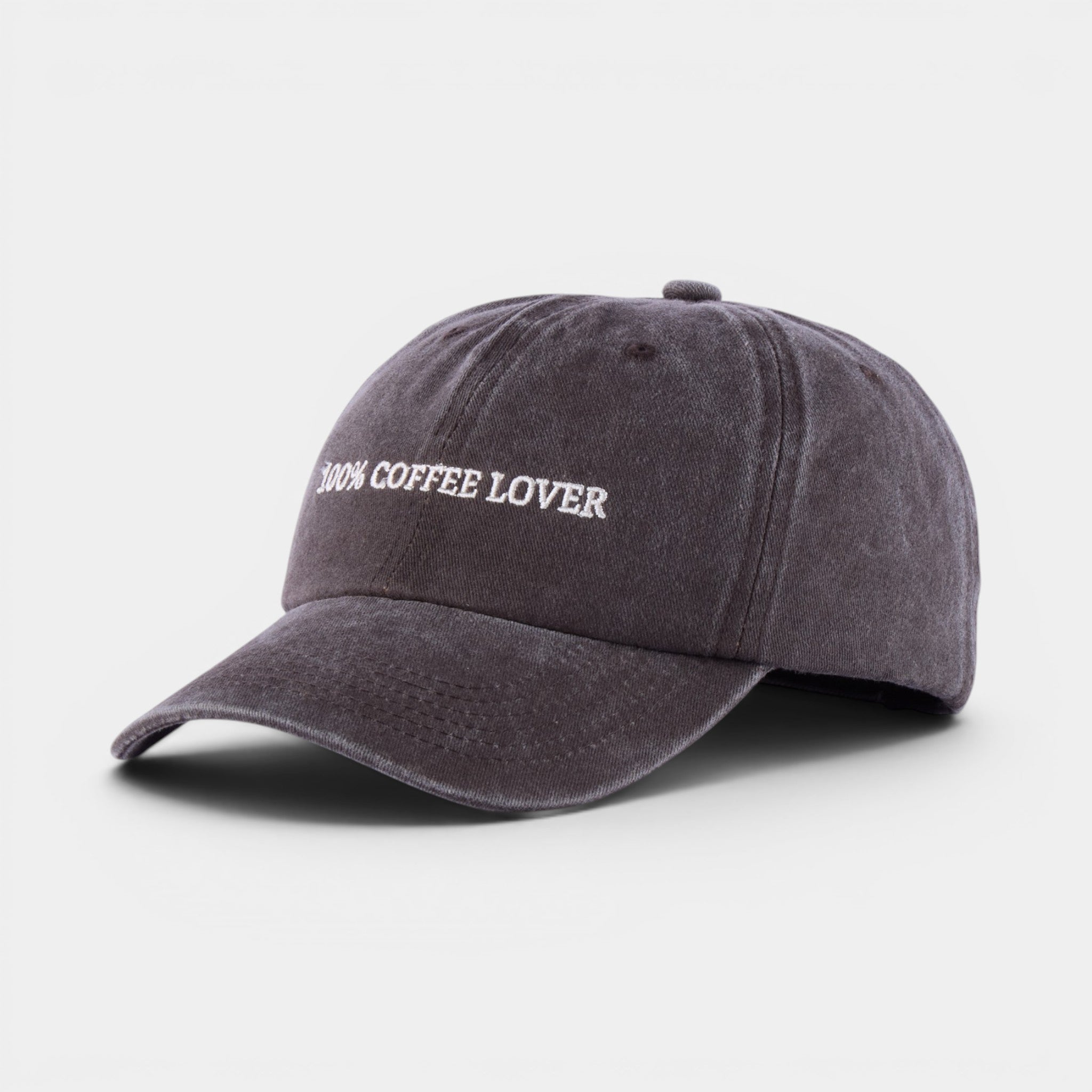 100% Coffee Lover Washed Dad Hat