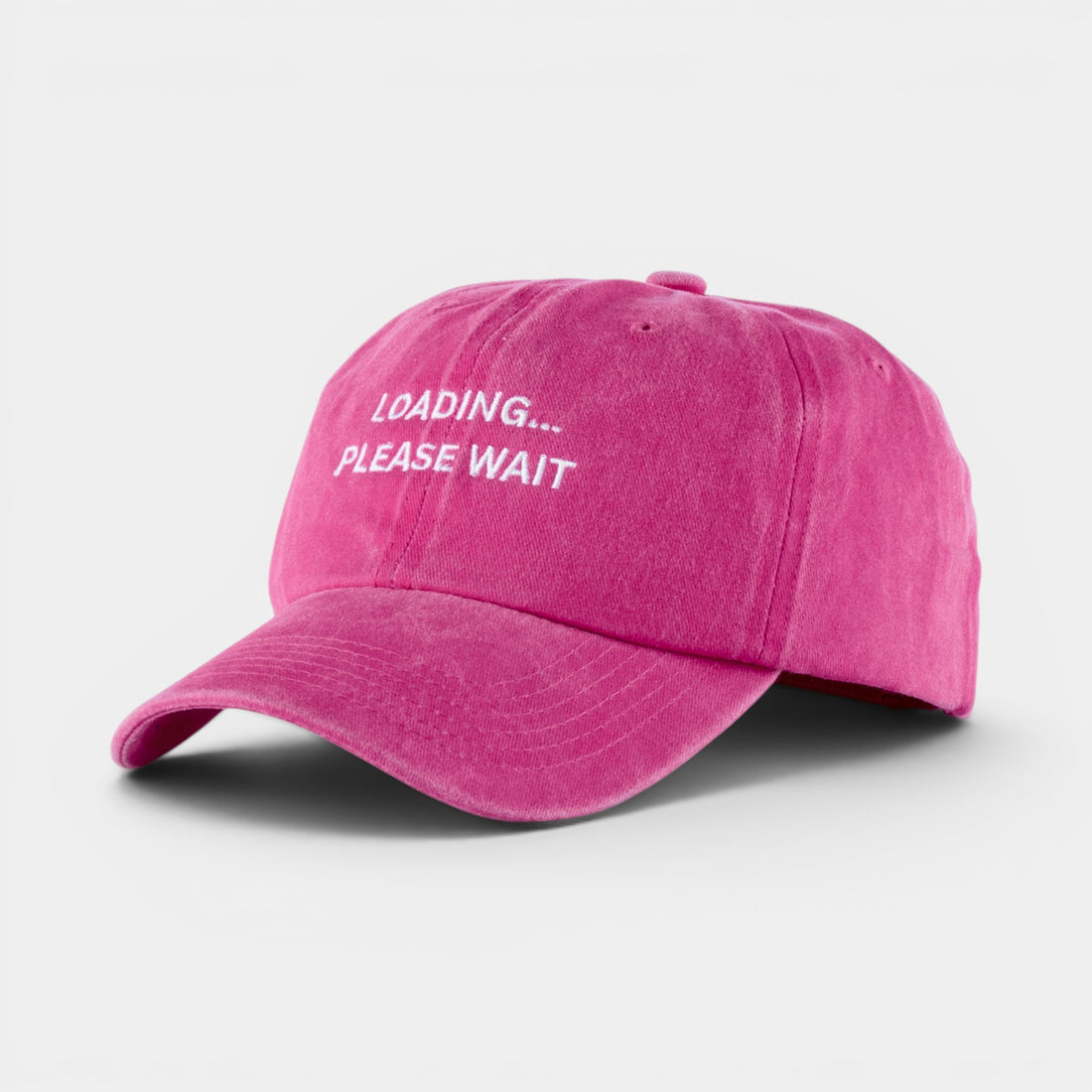 Loading… Please Wait washed dad hat by DOHATS — 100% cotton adjustable unisex cap (view 6)