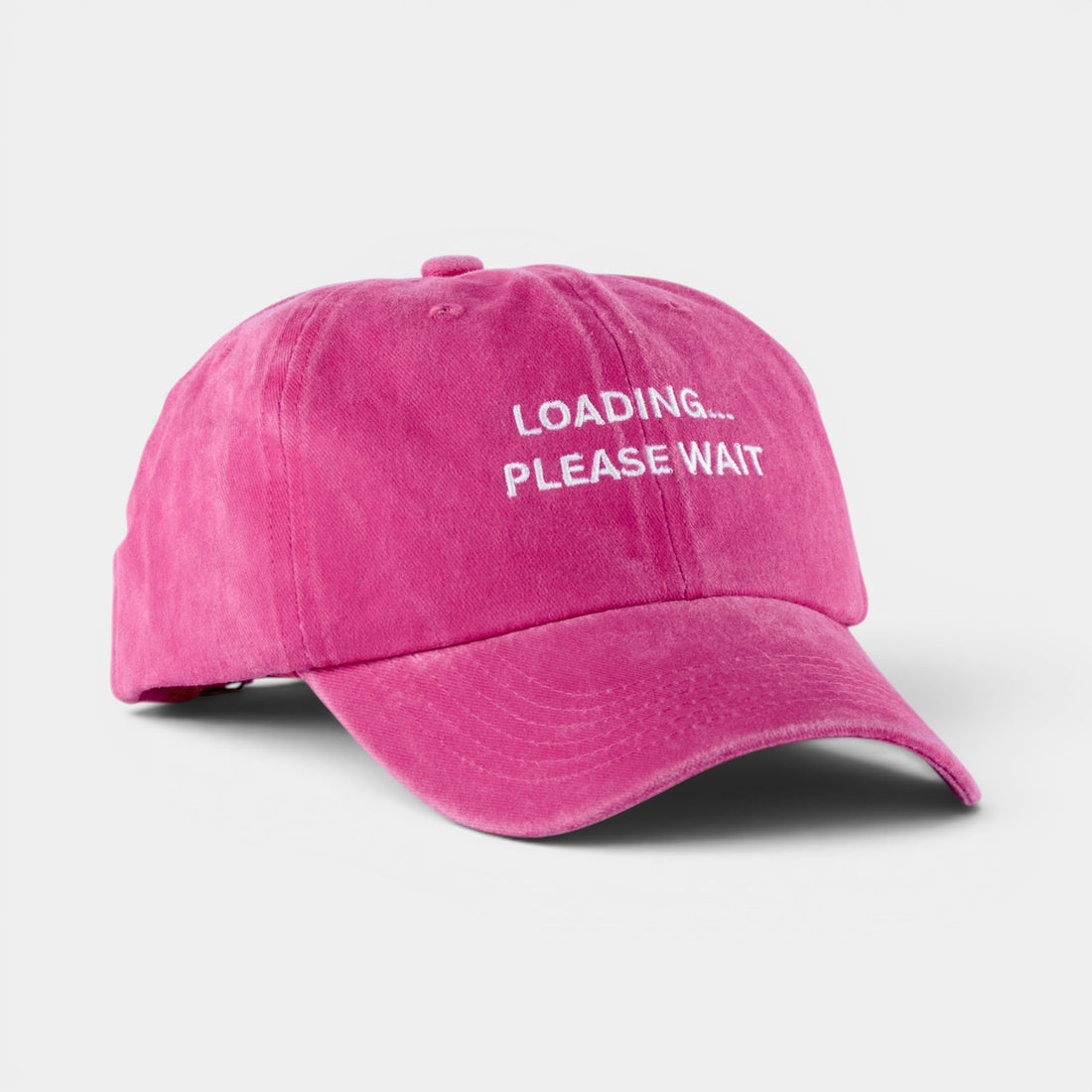Loading… Please Wait washed dad hat by DOHATS — 100% cotton adjustable unisex cap (view 6)