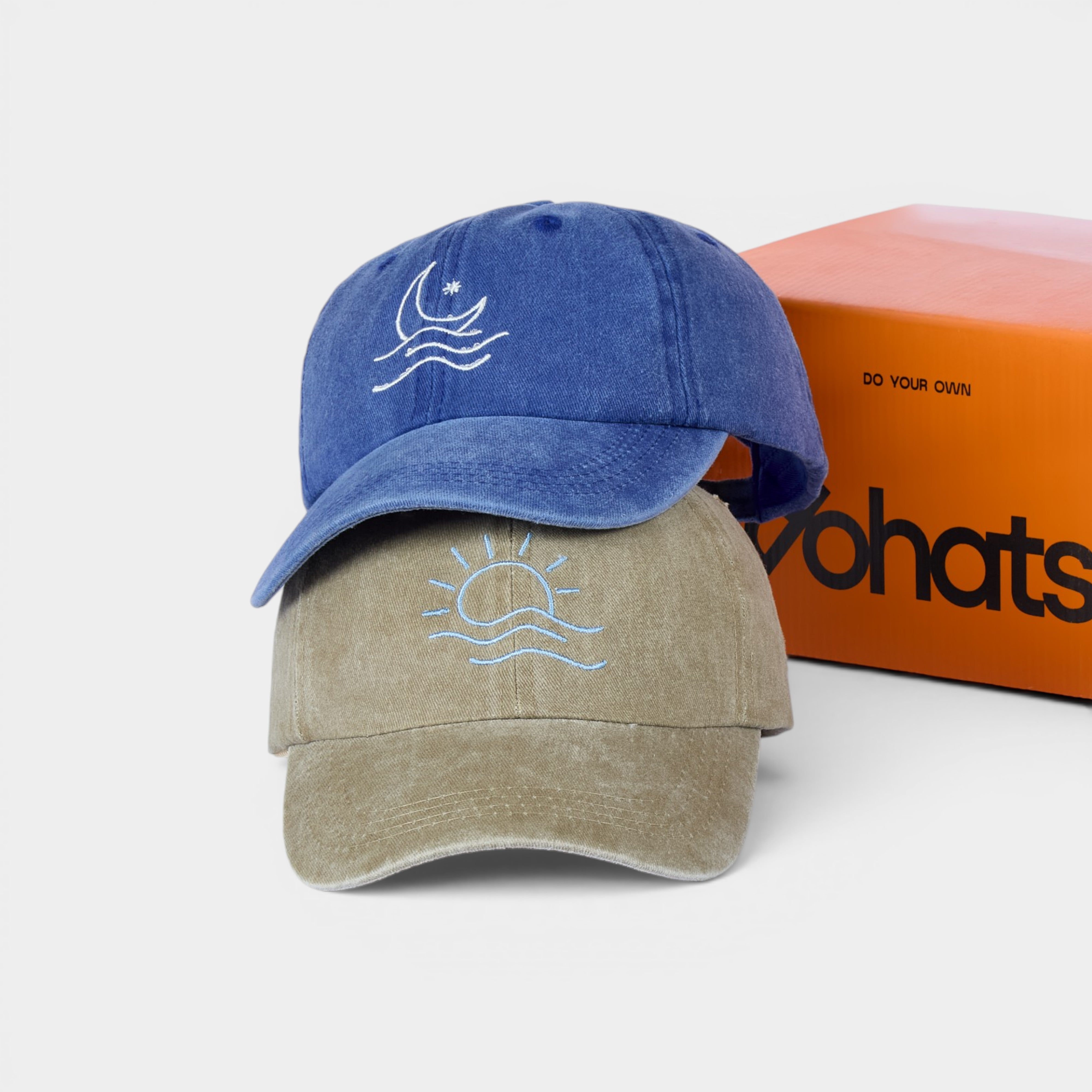 Sun & Moon Washed Dad Hat