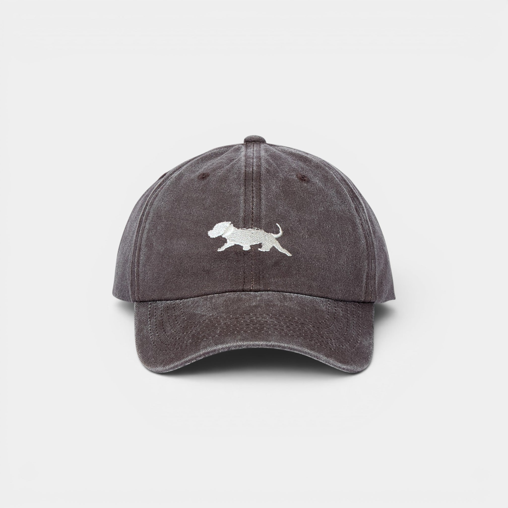 Running Puppy Washed Dad Hat