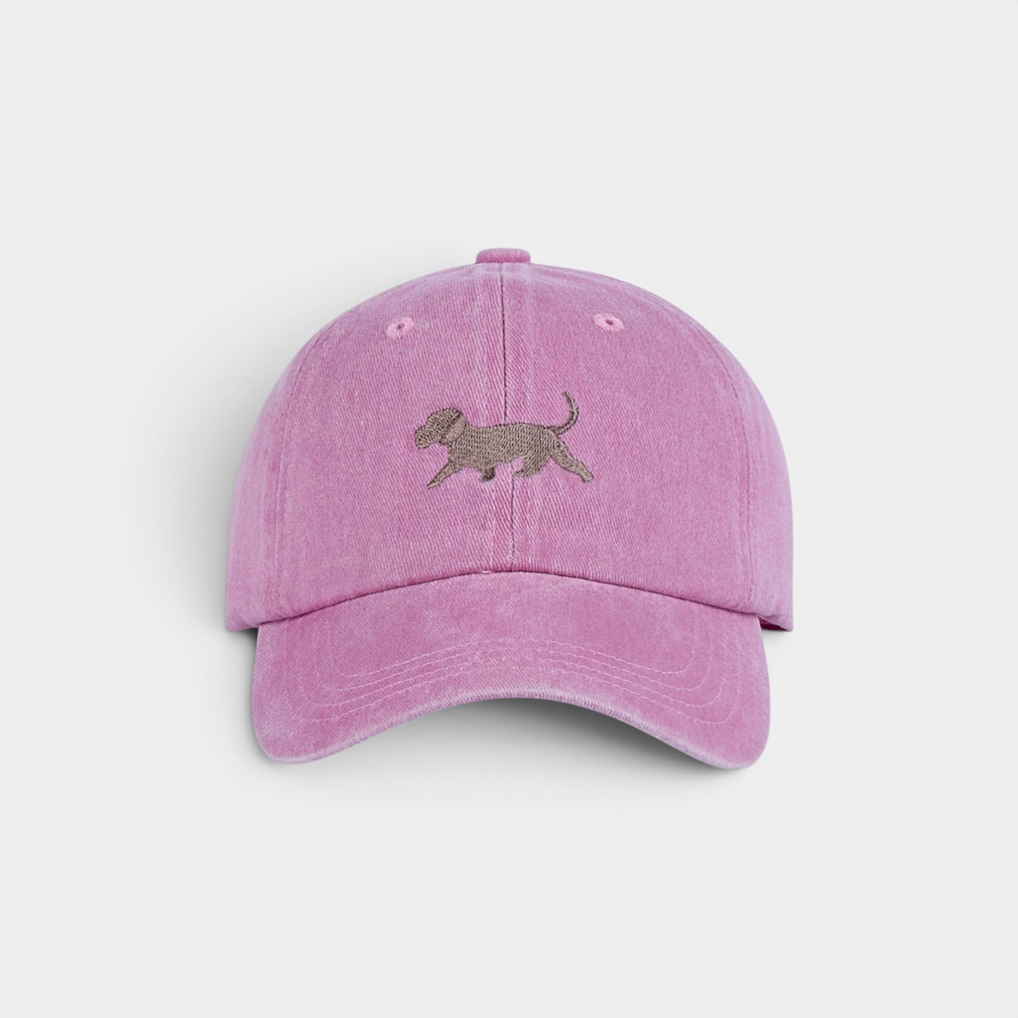 Running Puppy Washed Dad Hat