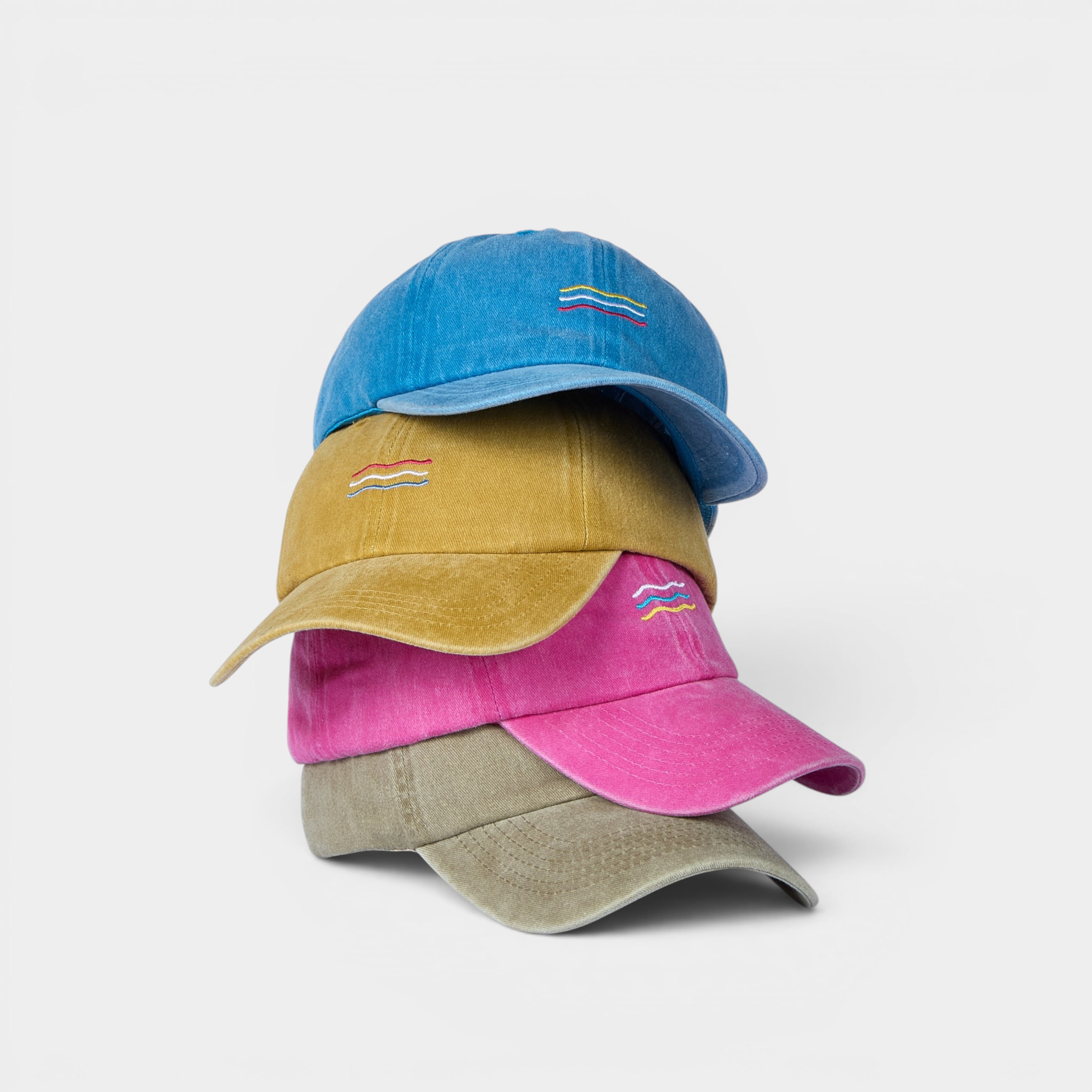 Summer Wave Washed Dad Hat