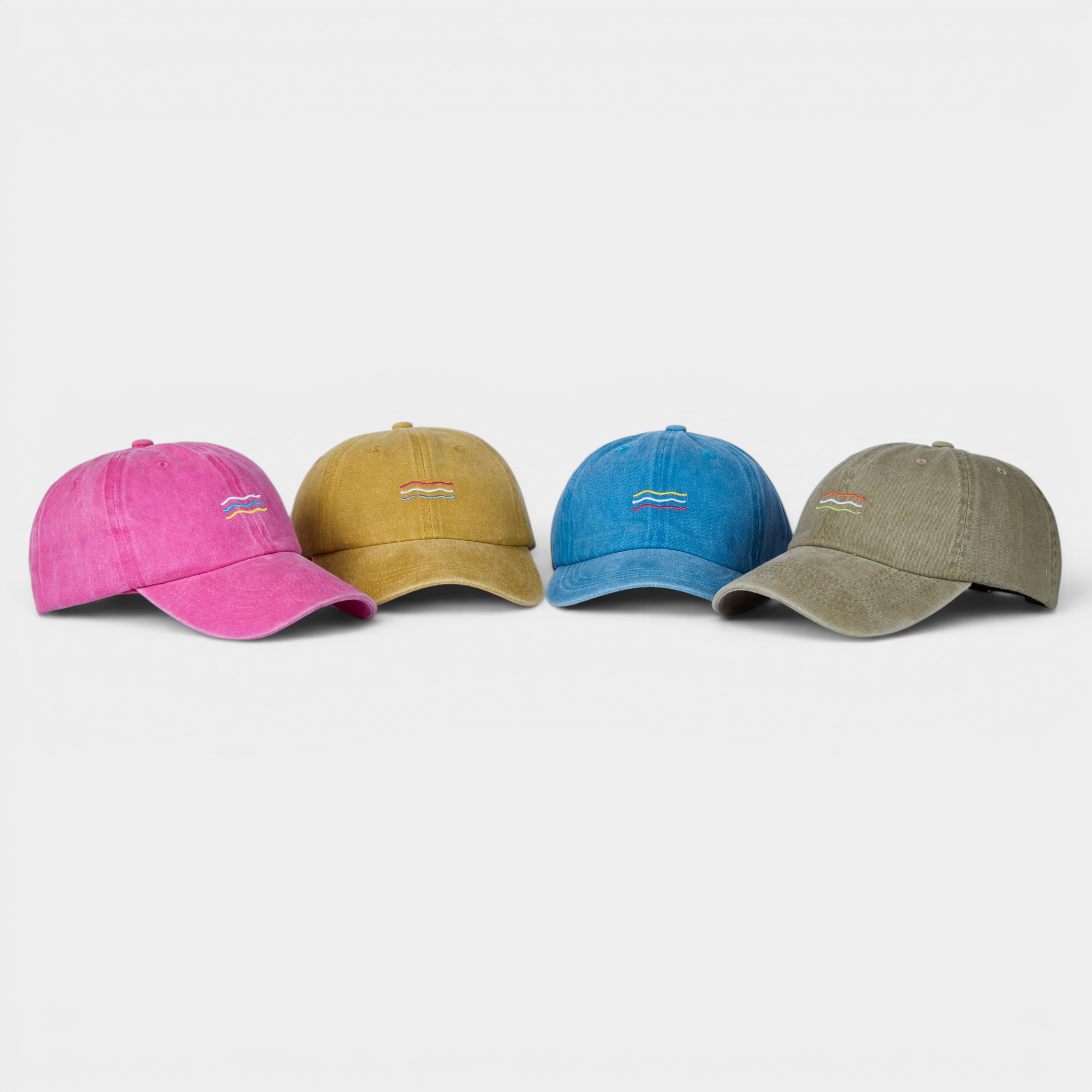 Summer Wave Washed Dad Hat