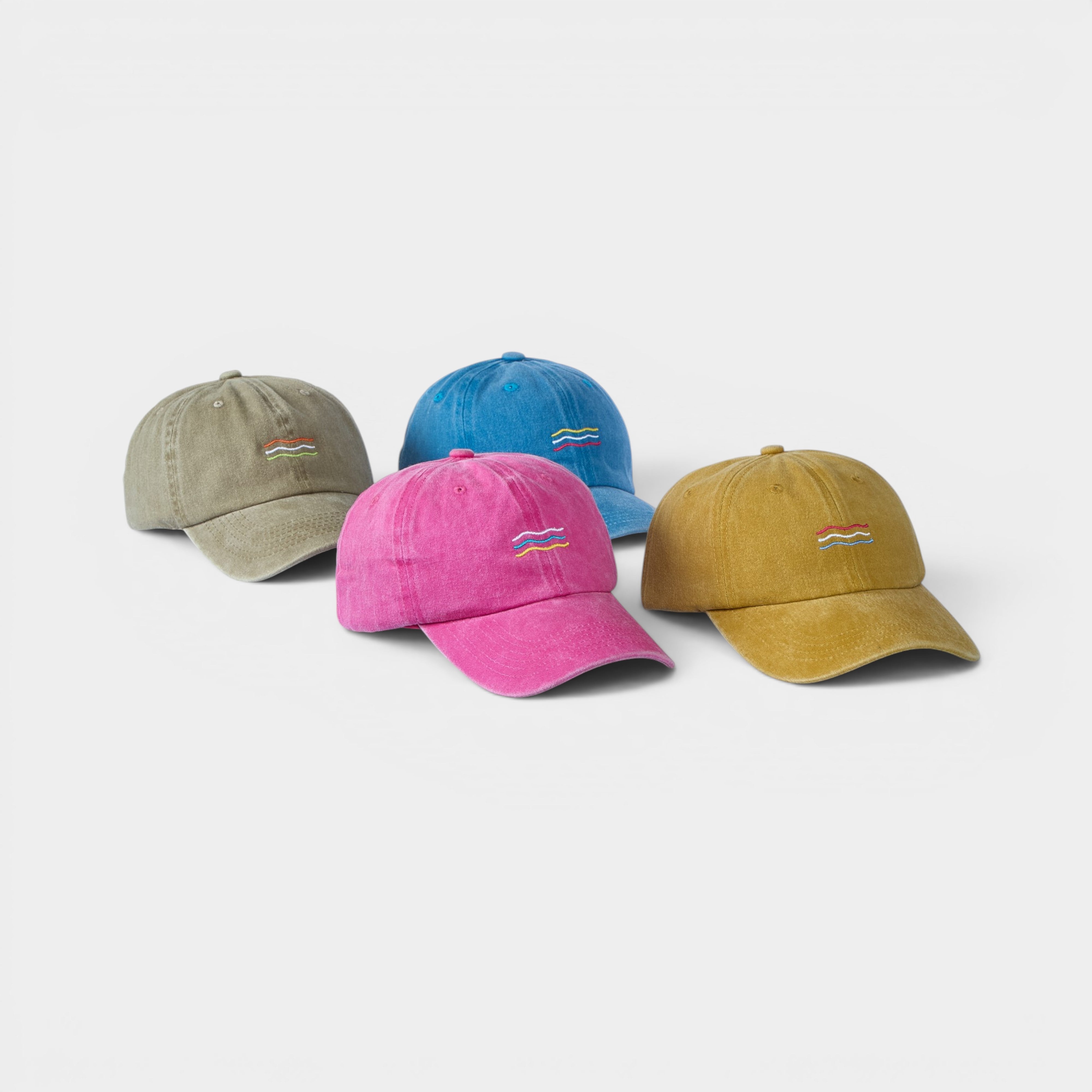Summer Wave Washed Dad Hat