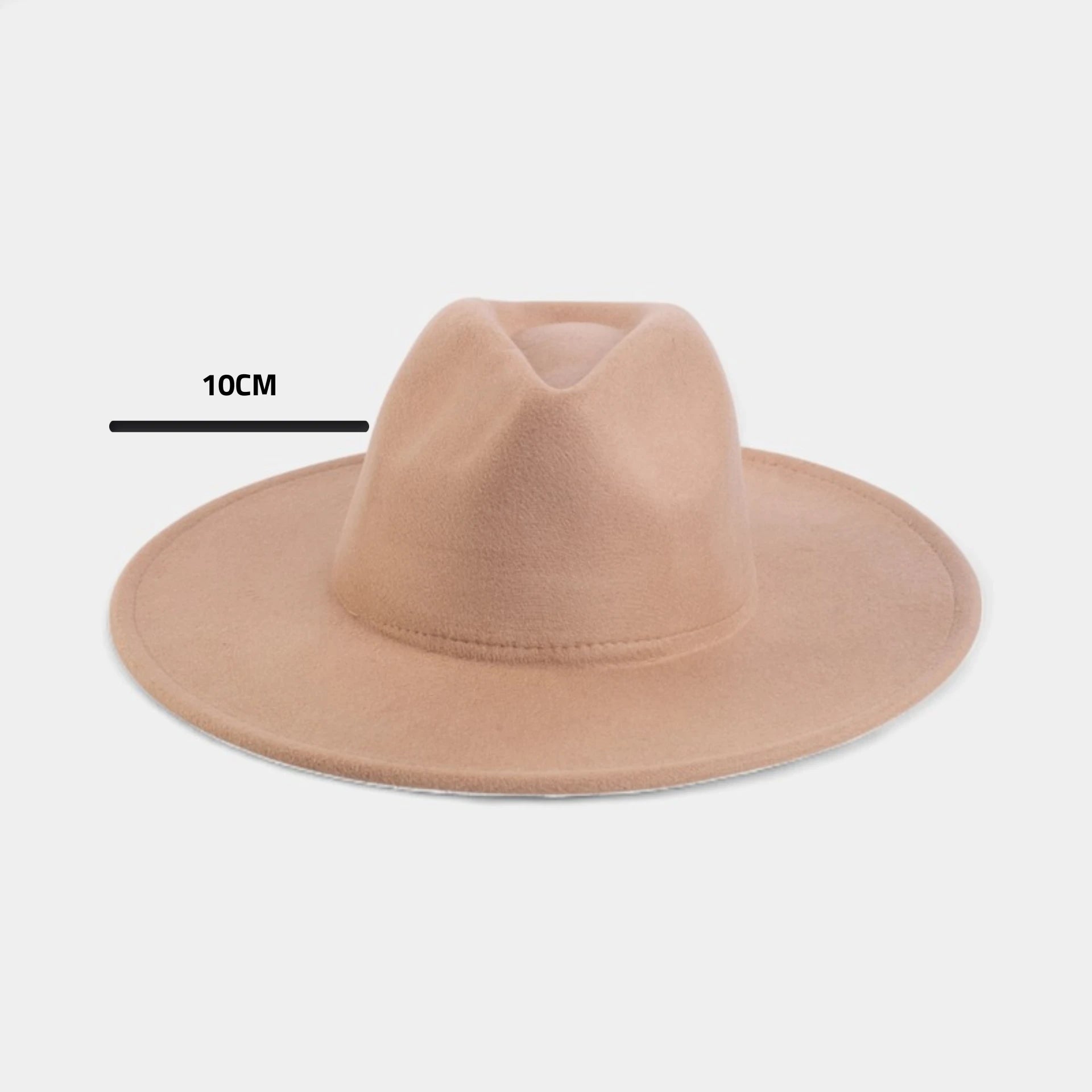 Retro Rise Fedora ( Brim 10 CM )
