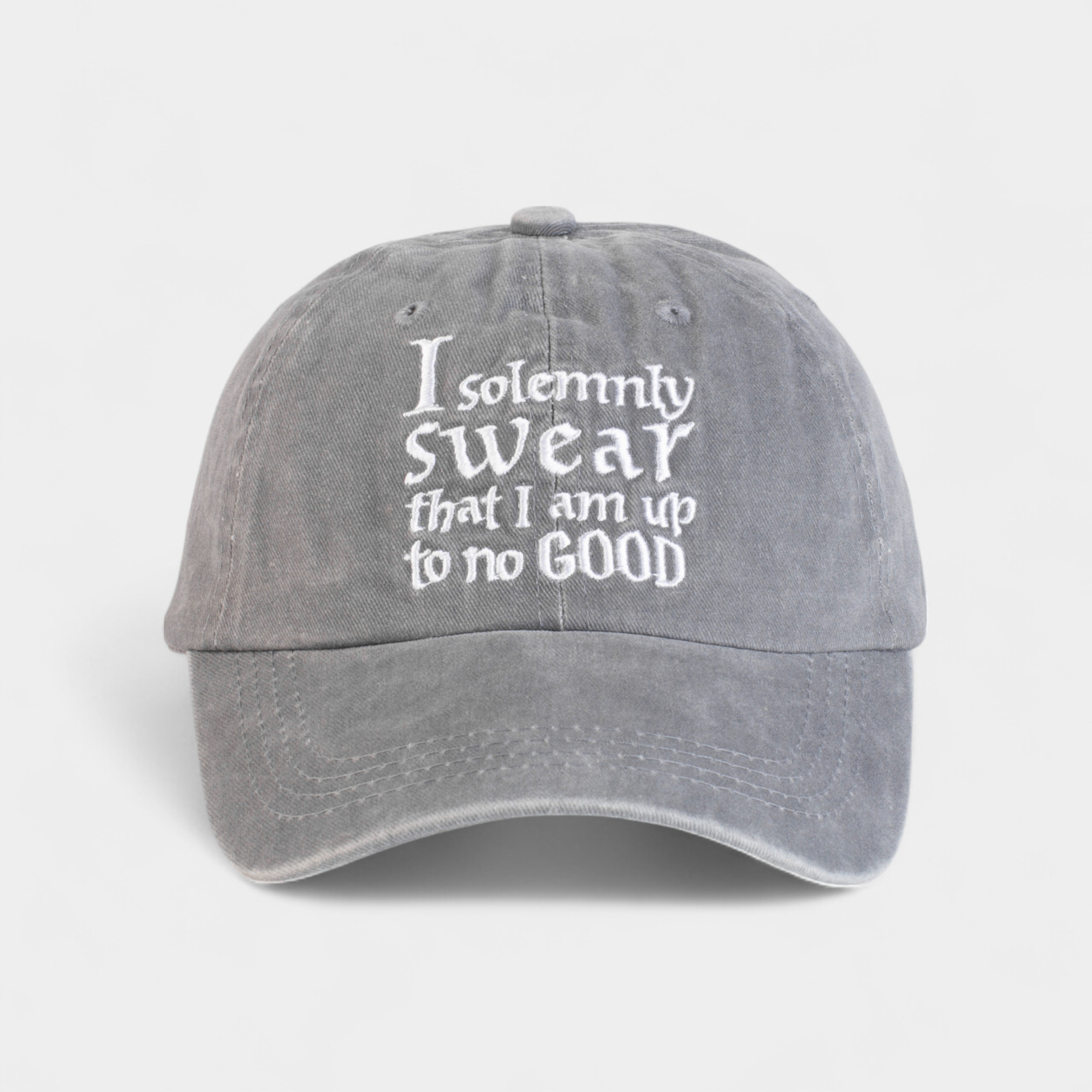 قبعه  I SOLEMNLY SWEAR THAT IAM UP TO O GOOD  قطن مغسول