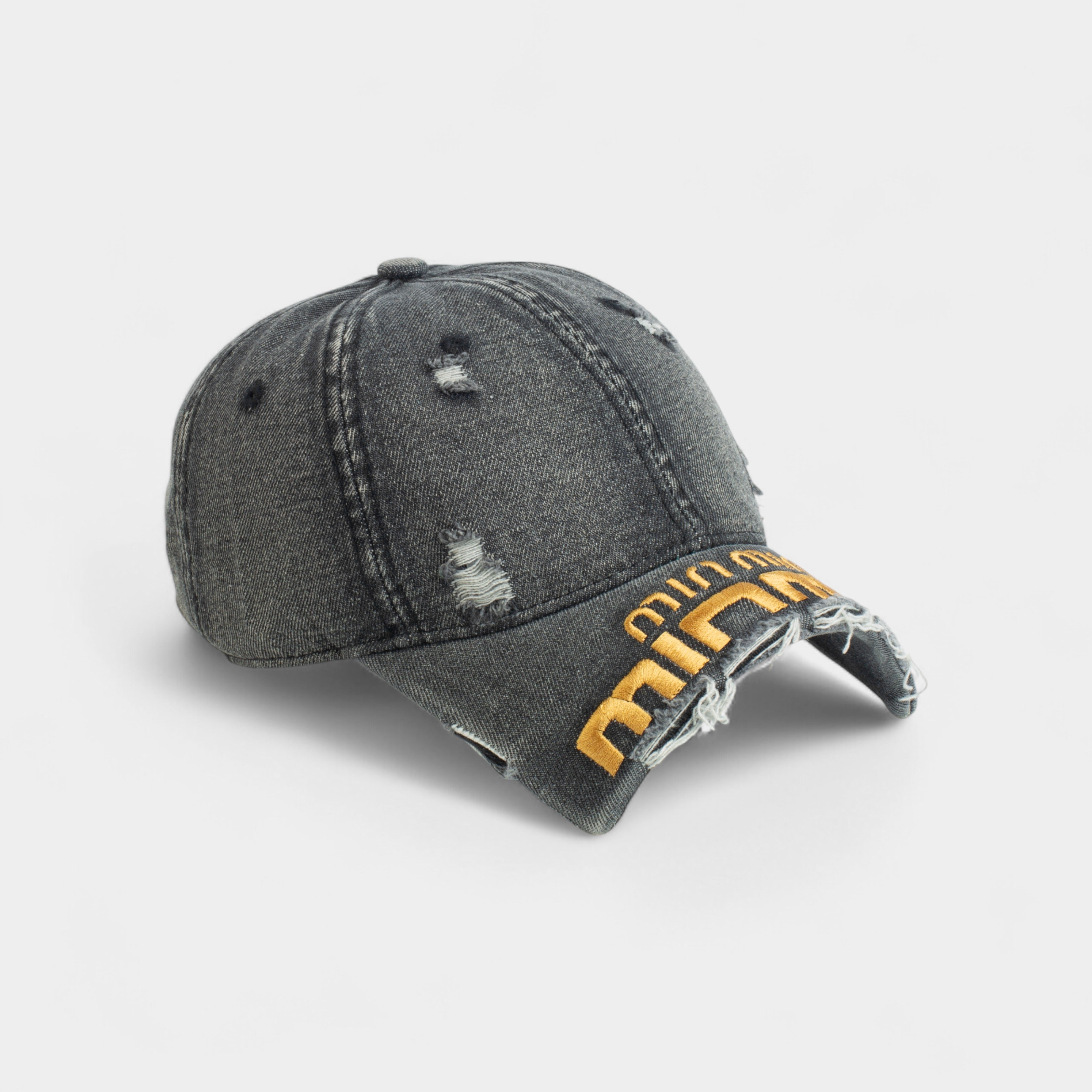 MIU MIU CUTTING JEANS COTTON CAP