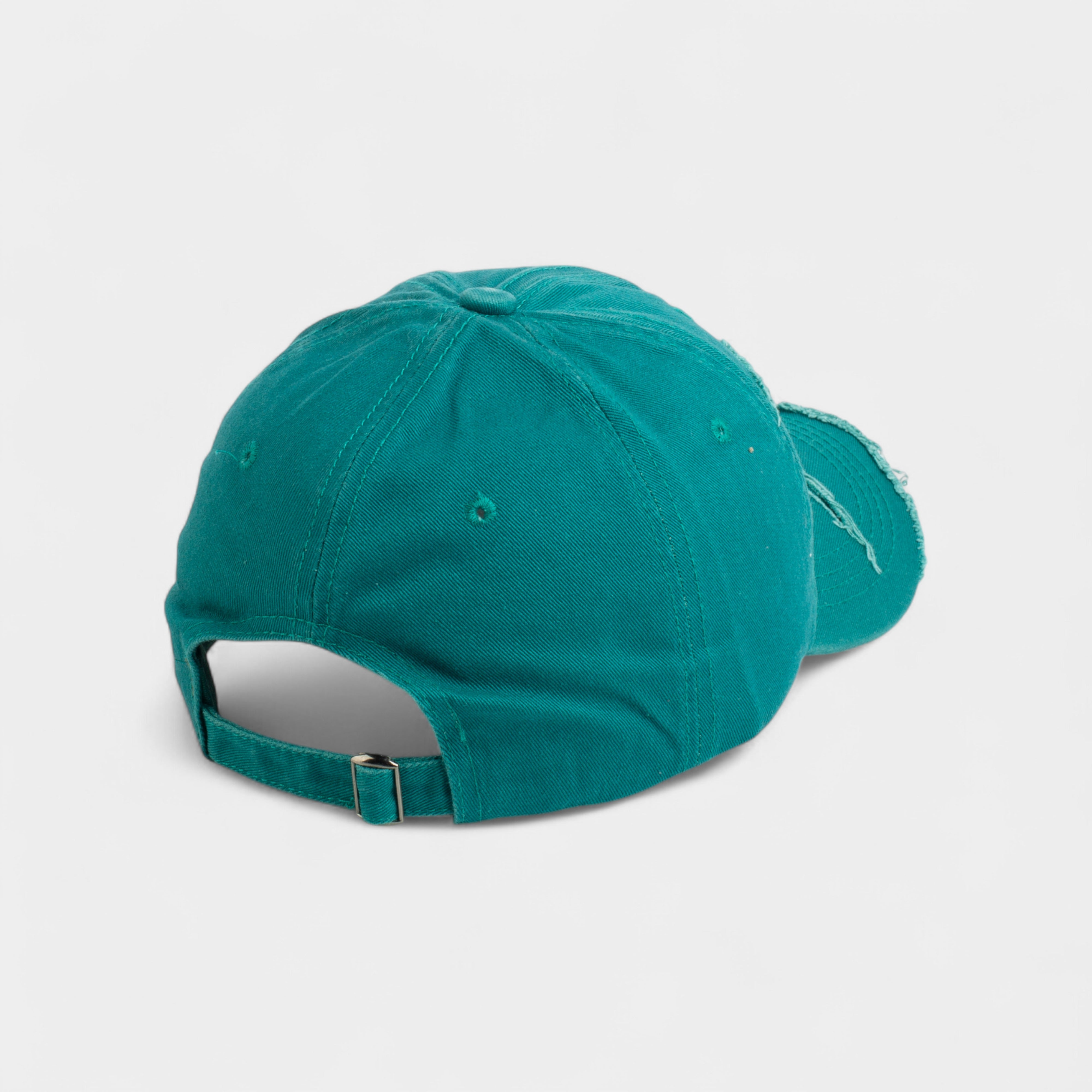MIU MIU LOGO EMBROIDERY CUTTING COTTON CAP